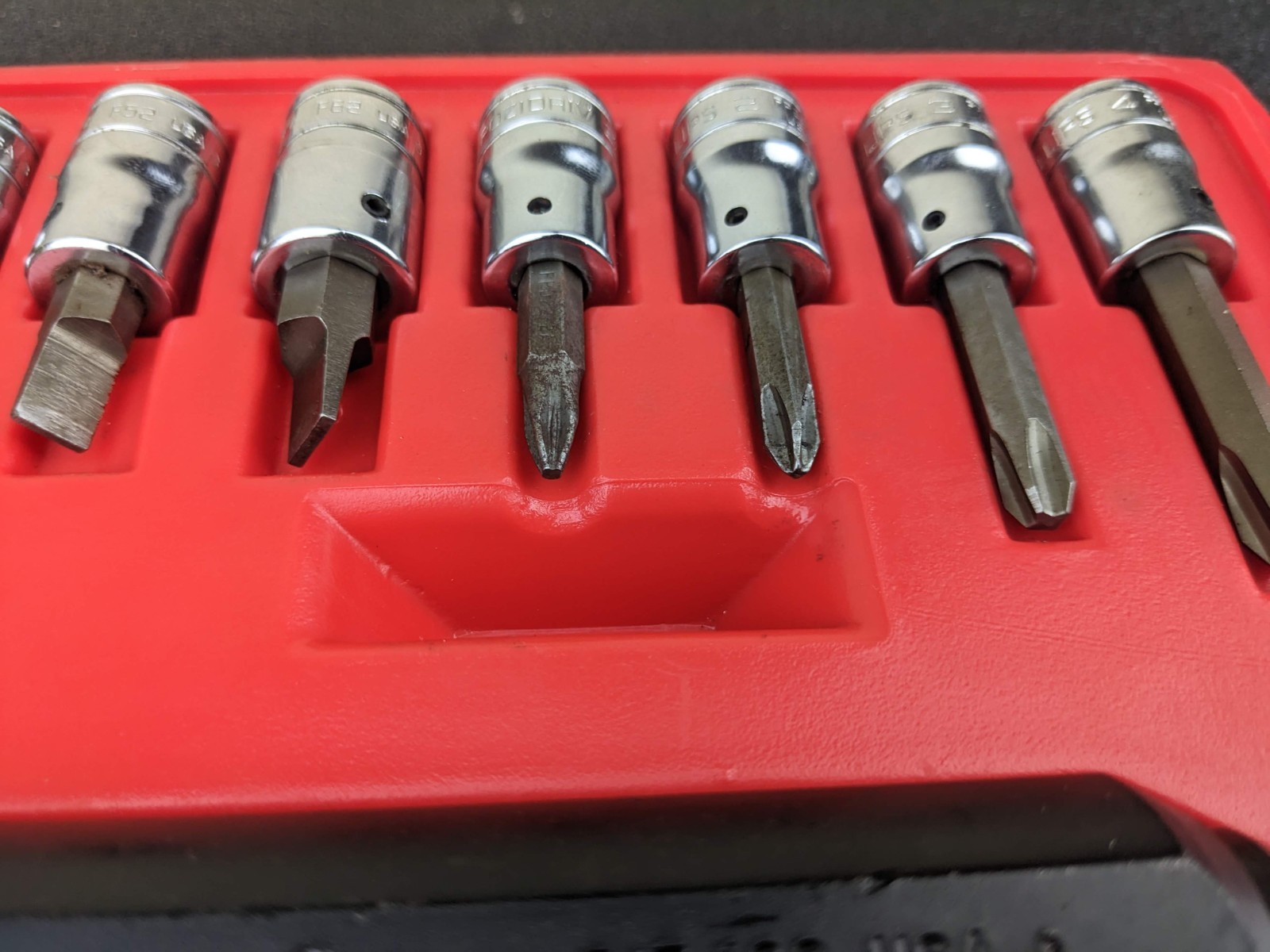 #bp060 Snap On Tools PIT208 EPIT208 3/8” Impact Driver Set 8 pcs with Case