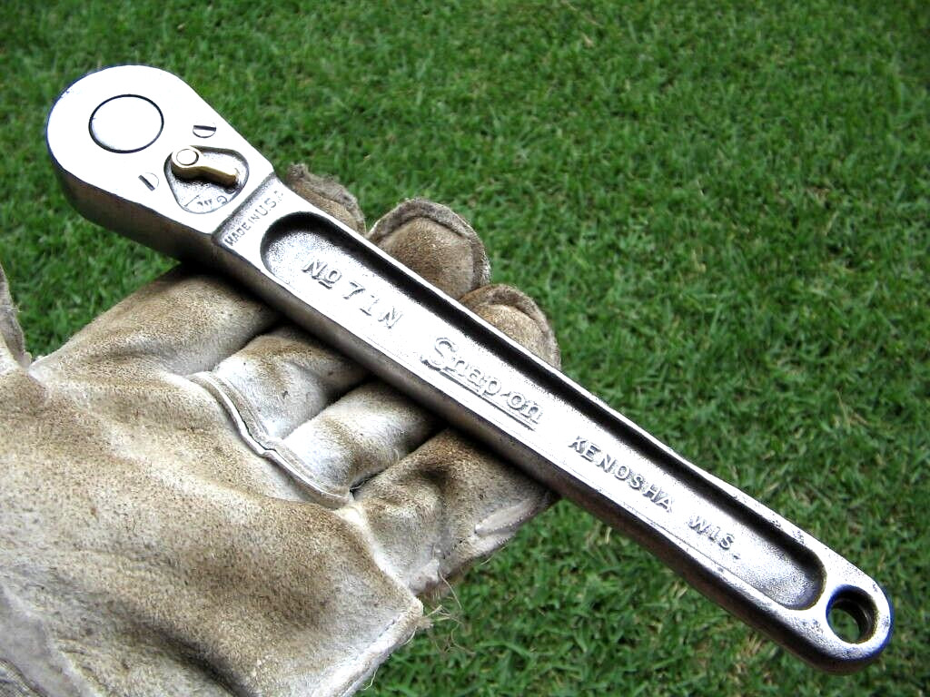 1945 Rare «Snap On No.7 1N Ratchet 1/2” Drive» MADE IN USA! ISSUE «G» GOVERNMENT