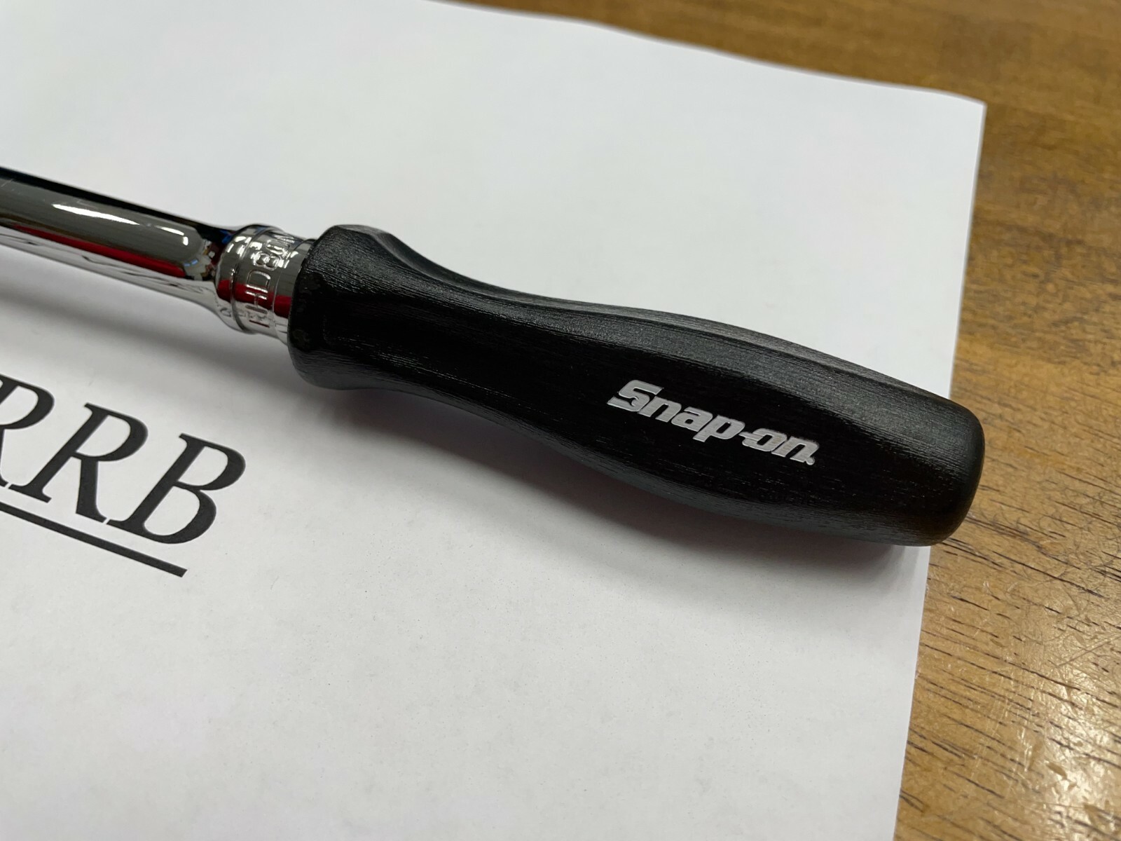 Snap-on Tools NEW BLACK 3/8″ Drive Hard Grip Multi-Position Ratchet FHD80MPBK