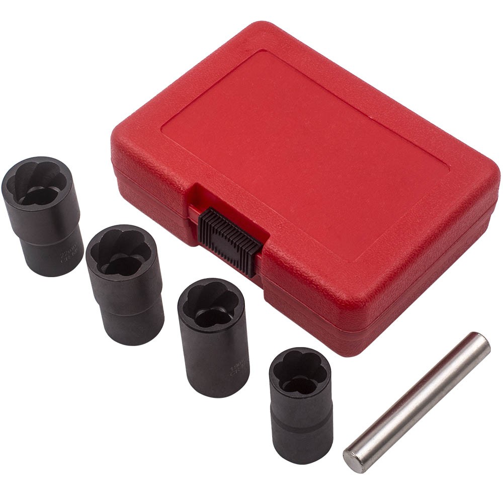 1/2″ Drive Wheel Locking Lug Nut Removal Tool Kit 17mm 19mm 21mm 22mm New