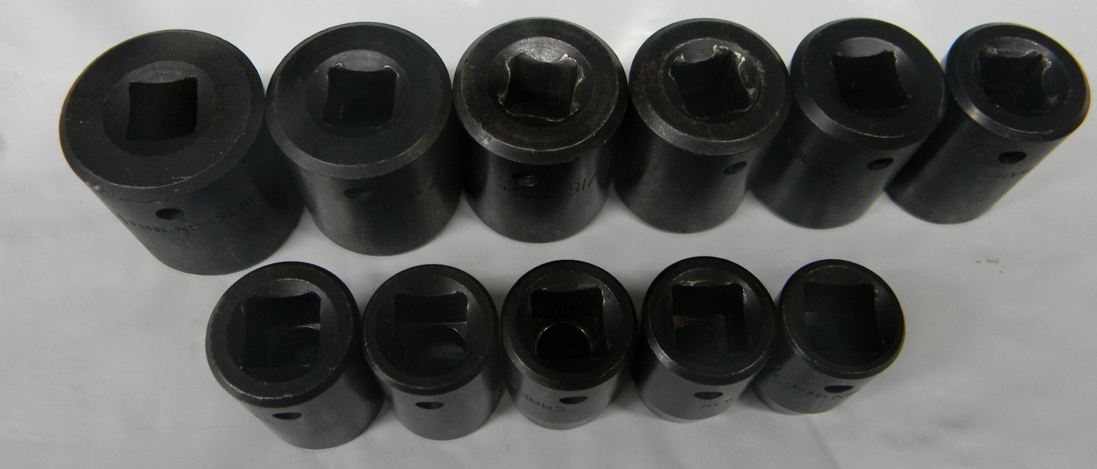 CRAFTSMAN 1/2″ DR 11PC SHALLOW SAE 6PT IMPACT SOCKET SET 7/16″-1-1/16″ TAIWAN