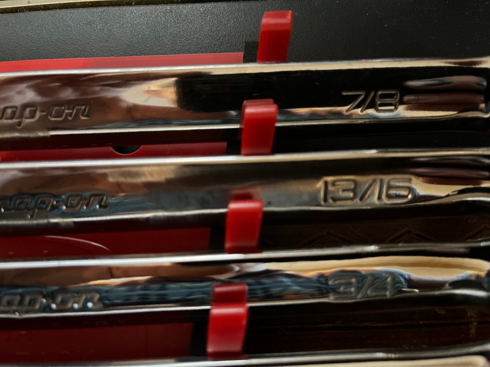 🔥Snap-on OSH710B 6 Point SAE Combination Wrench Set 10 Wrenches 5/16-7/8″