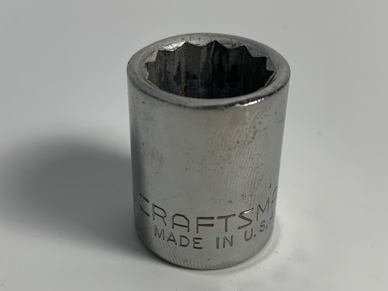 Craftsman Socket EE 44305 14mm 3/8 Drive 12 Point Shallow Made In The USA