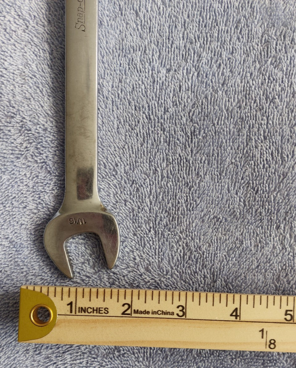 Vtg Snap-on X-22 11/16″ Flex Head Combination Wrench USA PAT 3273430 12 Point