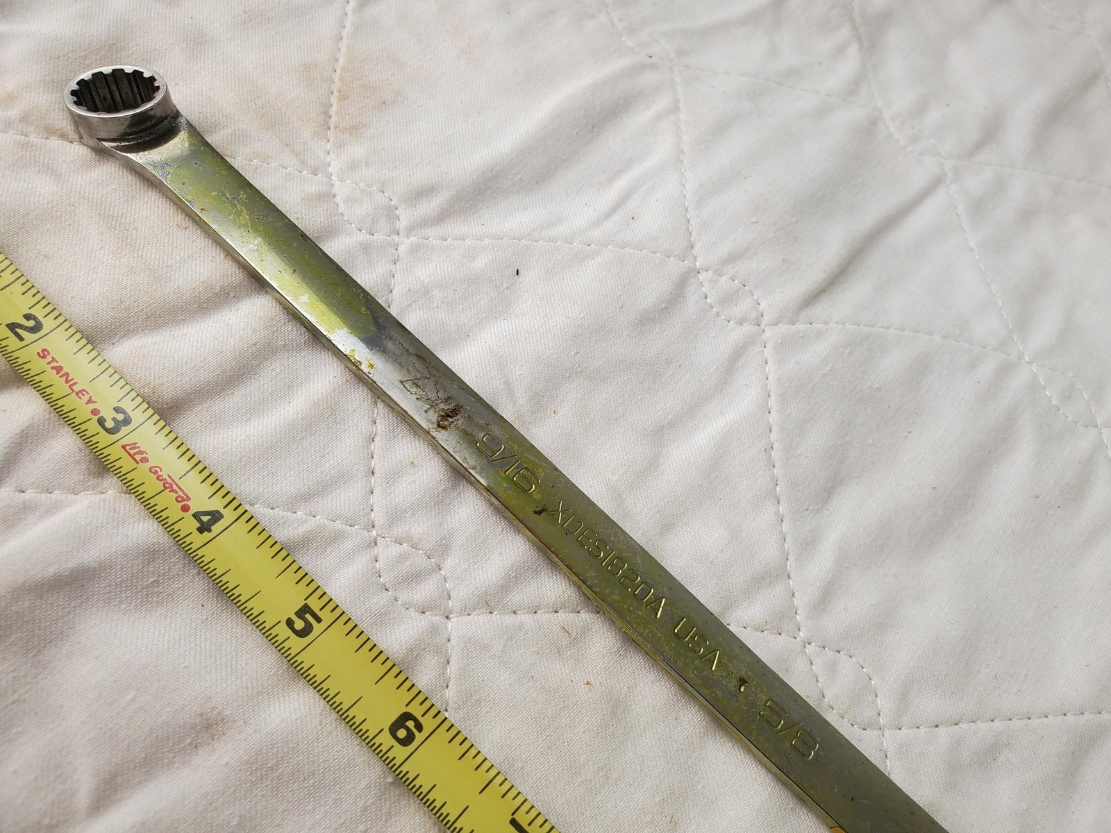Snap-On 9/16 – 5/8 XDES1820A Double-Ended Ring Wrench Tool LOT 296