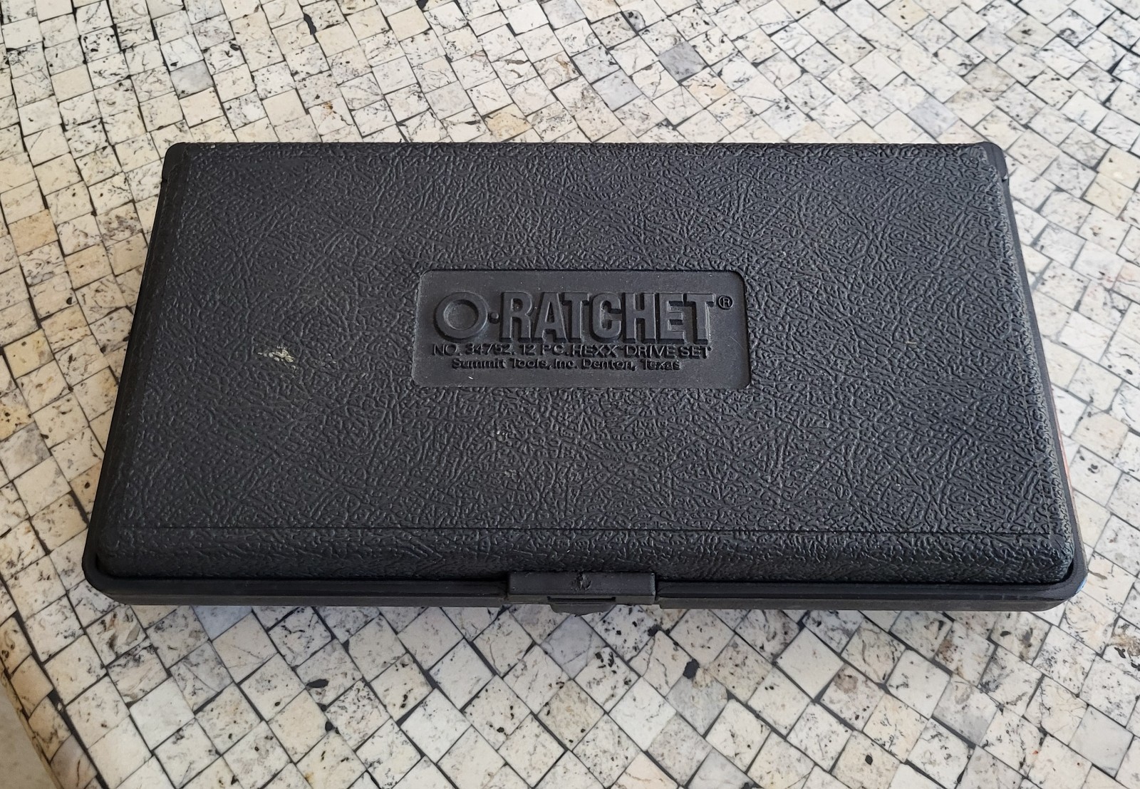 O-Ratchet Hexx SAE Drive Set #34752 Pass Thru Socket Set & Case Missing Ratchet