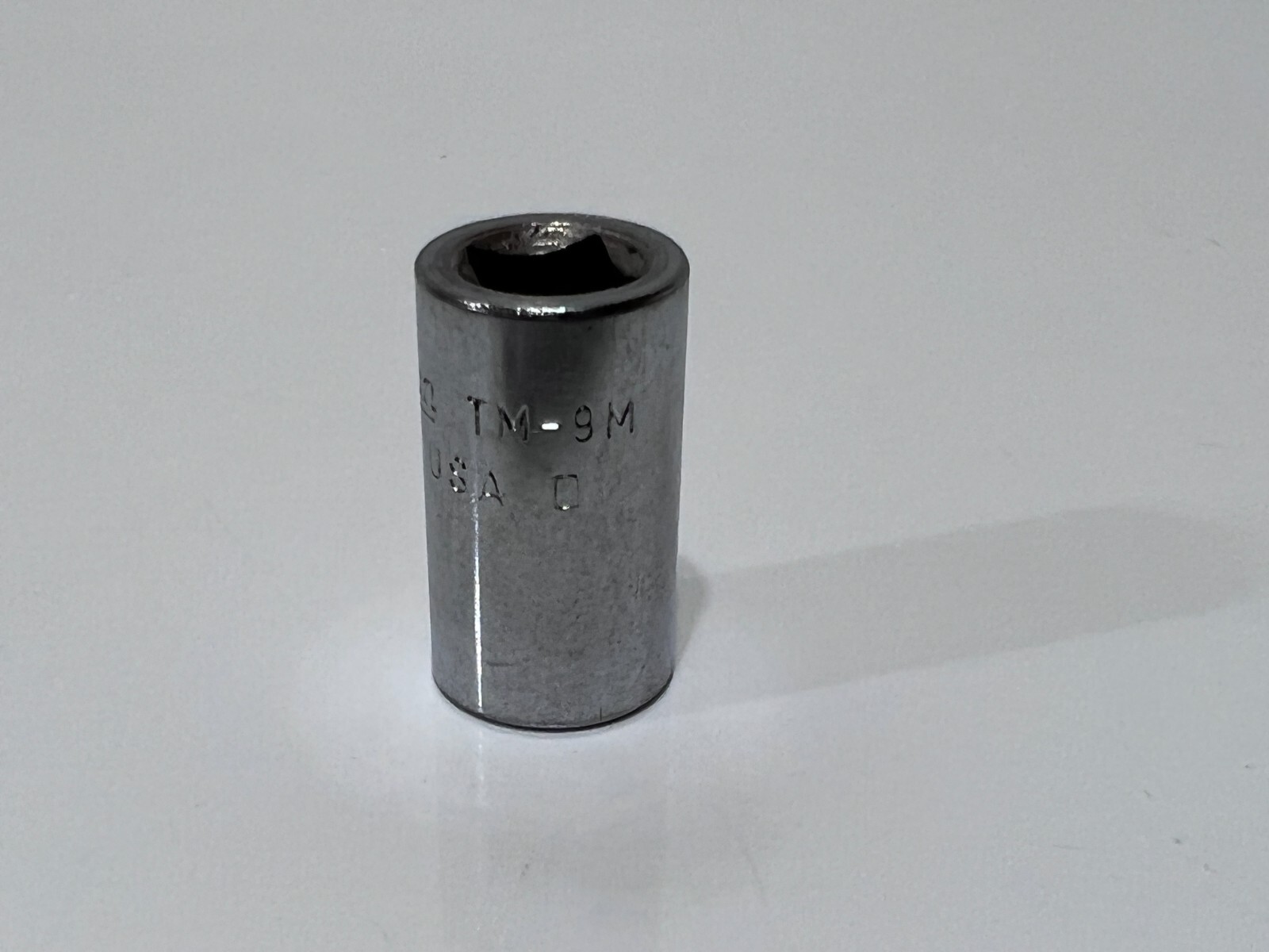 Vintage Snap-On Tools USA TM-9M (TMM9) 9mm Shallow Socket 1/4” Drive 6 Point