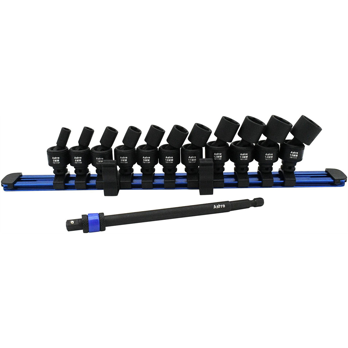 Astro Pneumatic 12pc 1/4″ Square & Hex Drive Magnetic Universal 6pt Impact Socke