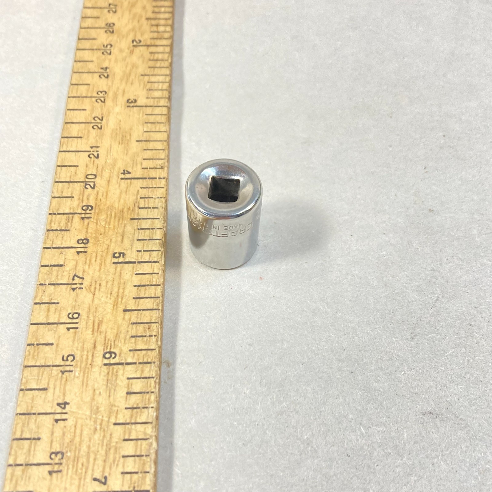 Craftsman 1/2″ Socket 1/4″ Drive 6 Point -G- #43499 USA