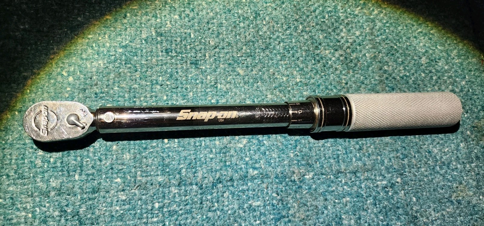 Snap On USA 1/4″ Adjustable Click-Type Ratcheting Torque Wrench QD1R200A. Used.
