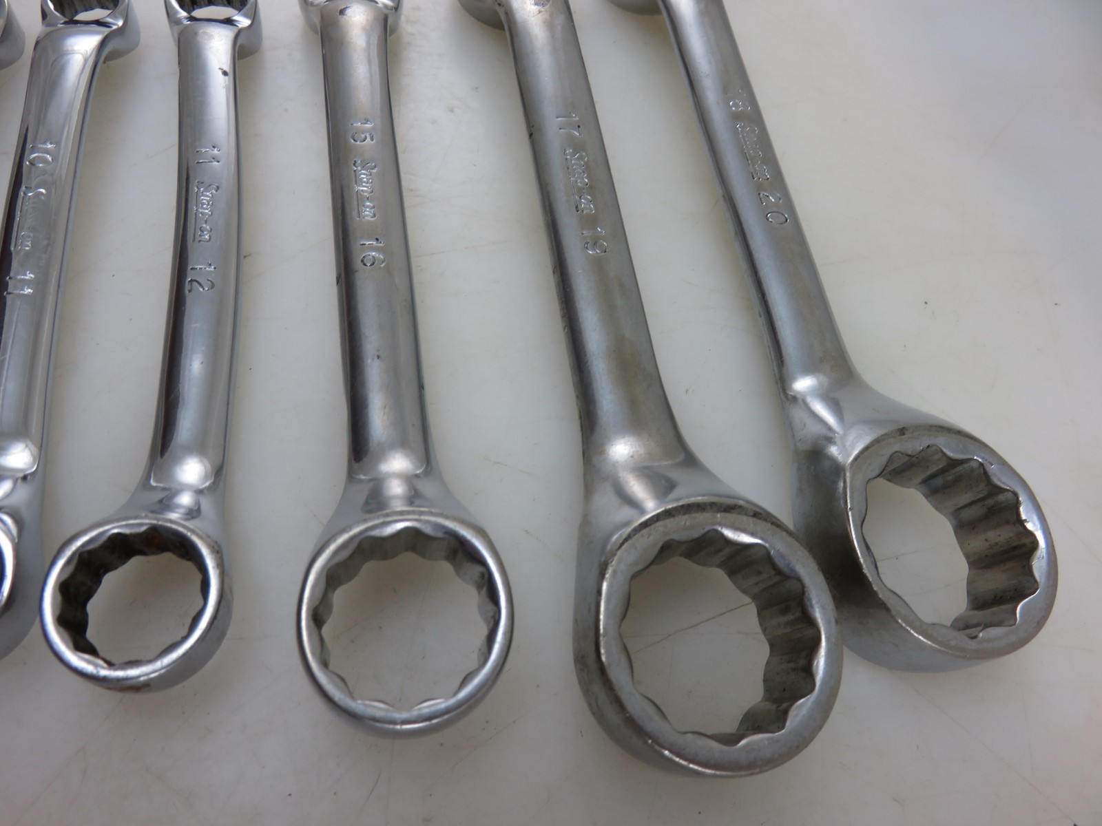 Snap-On XSM METRIC SHORT 10° Offset Box End Wrench 8pc Set 6mm-20mm
