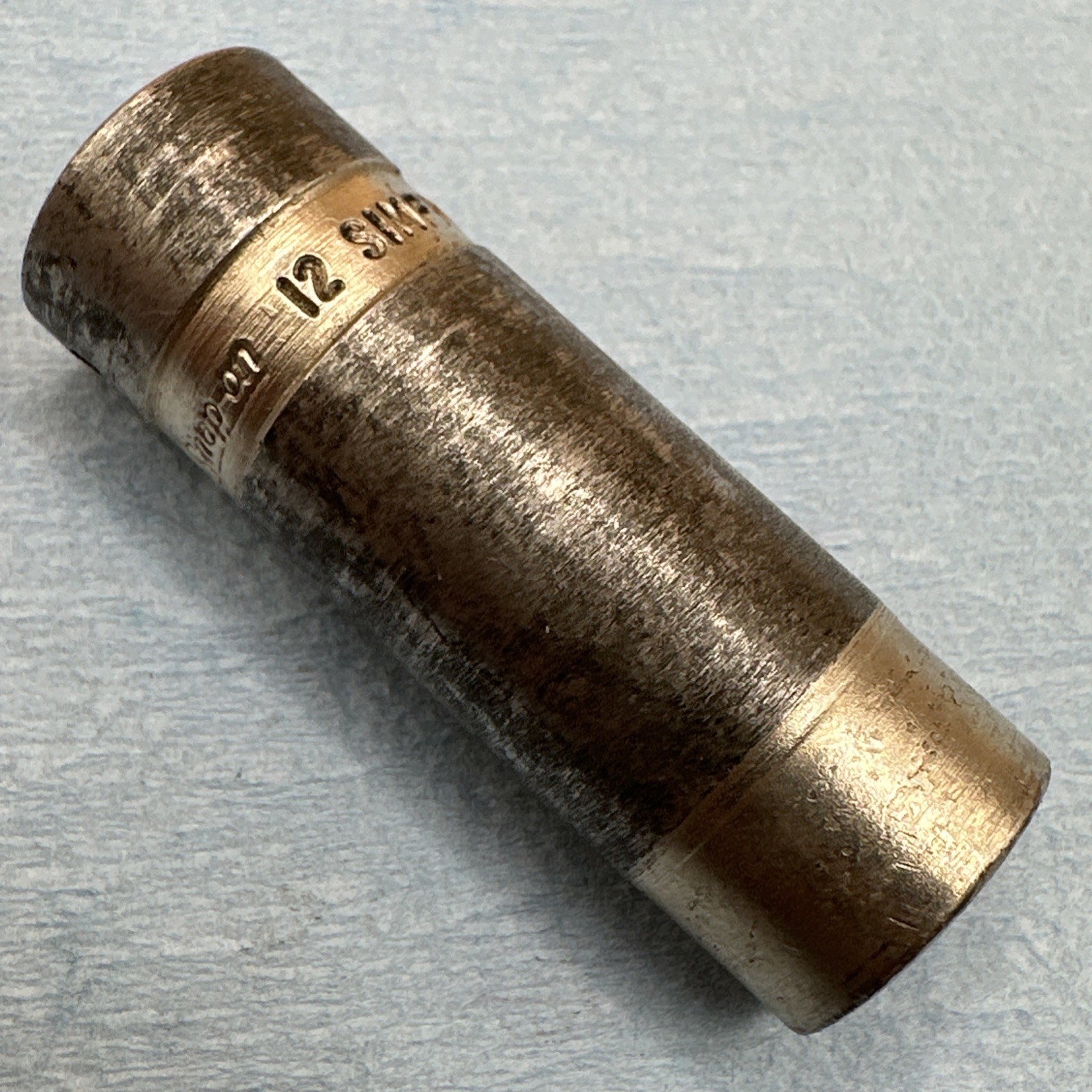 Vintage Snap On 12mm 6 Point Deep Impact Socket 3/8” Drive SIMFM12