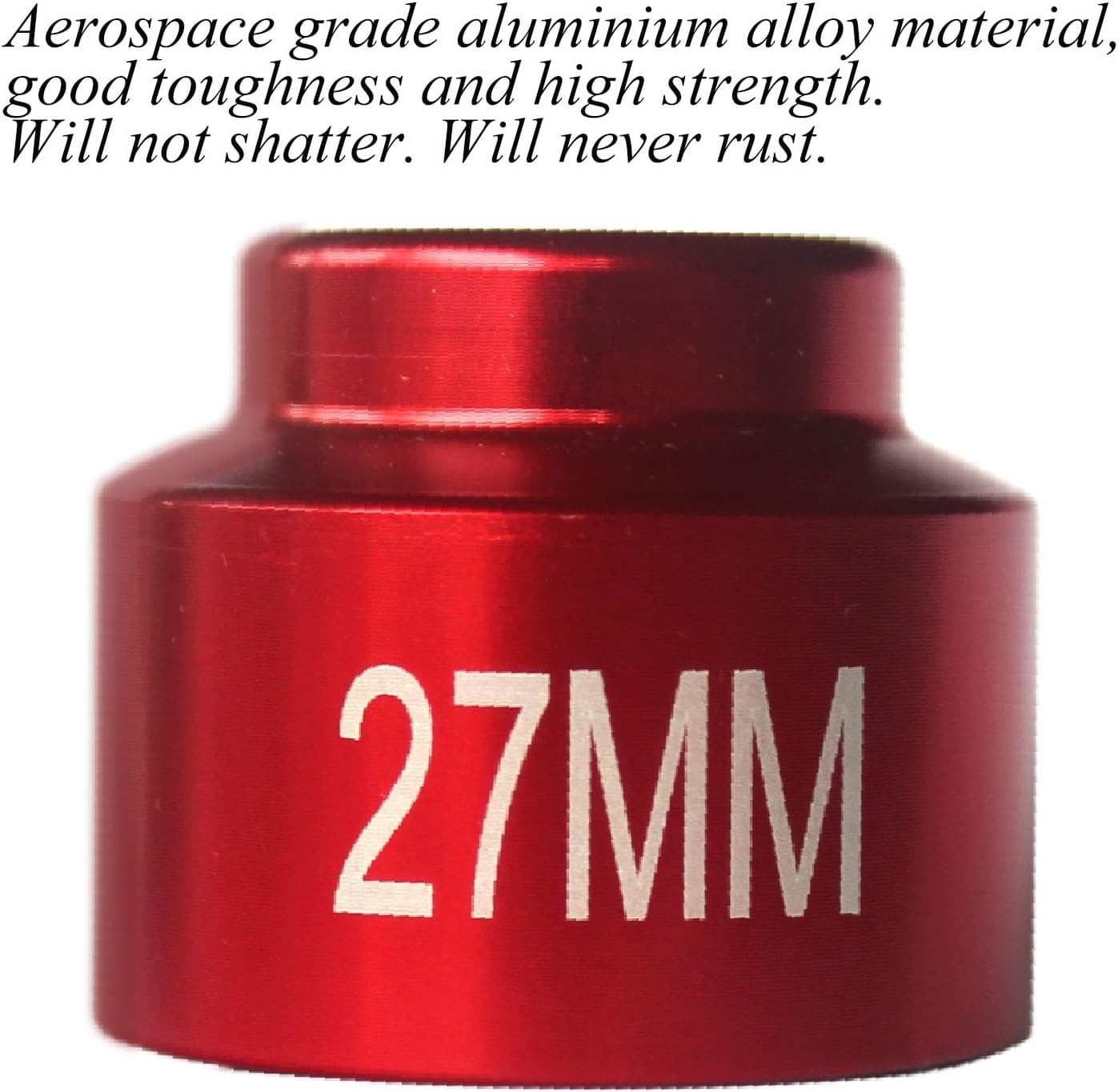 27mm oil filter socket wrench tool, low profile 3/8″ Drive Oil 27mm, Red’
