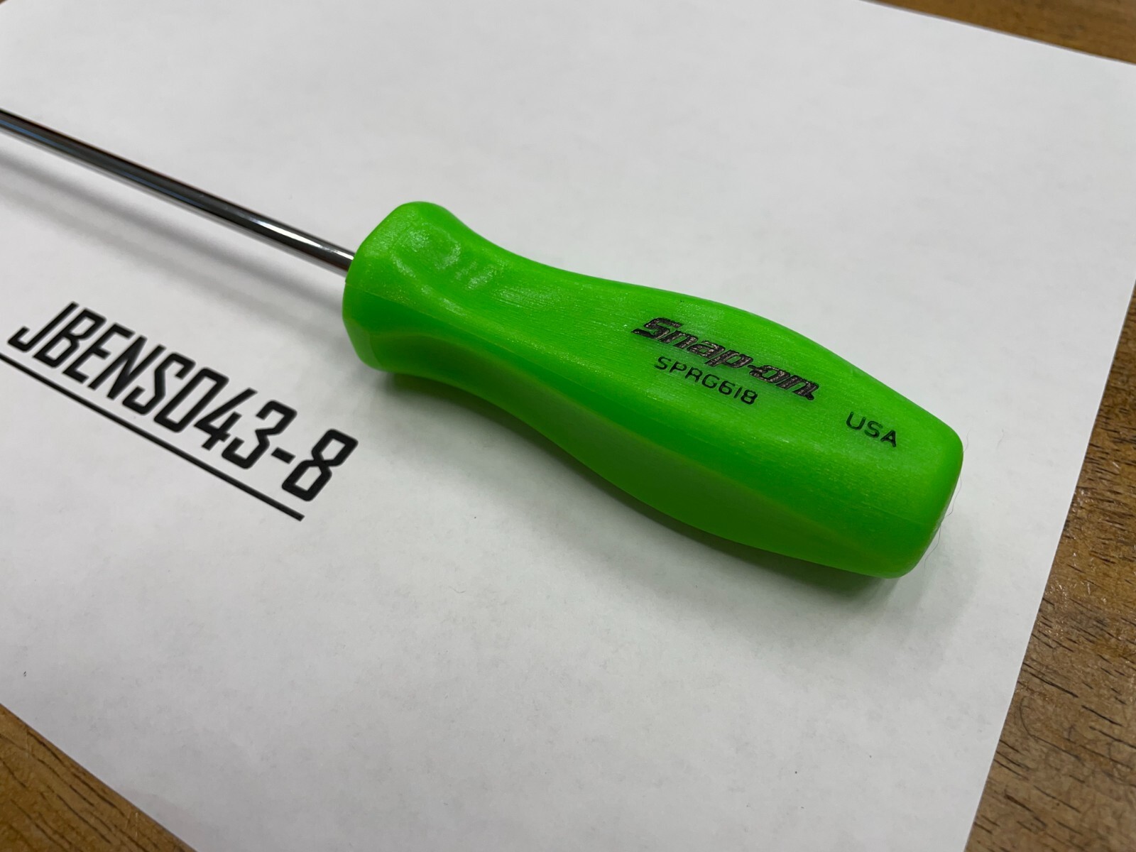 Snap-on Tools USA NEW GREEN 5/16″ Blade Width Push-Pull Spring Tool SPRG618G