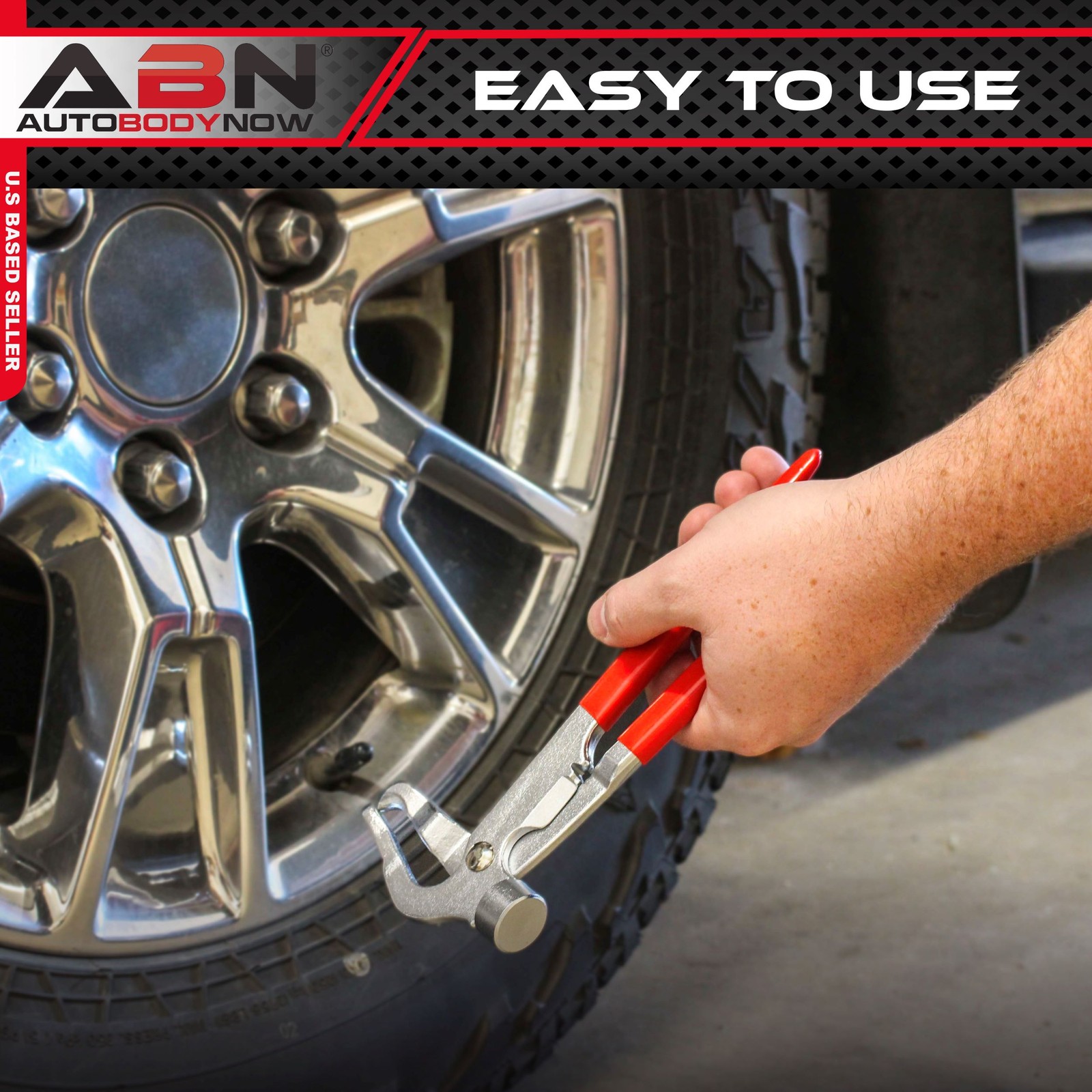 ABN | Wheel Weight Pliers – Wheel Weight Hammer Tool Tire Weight Removal Tool