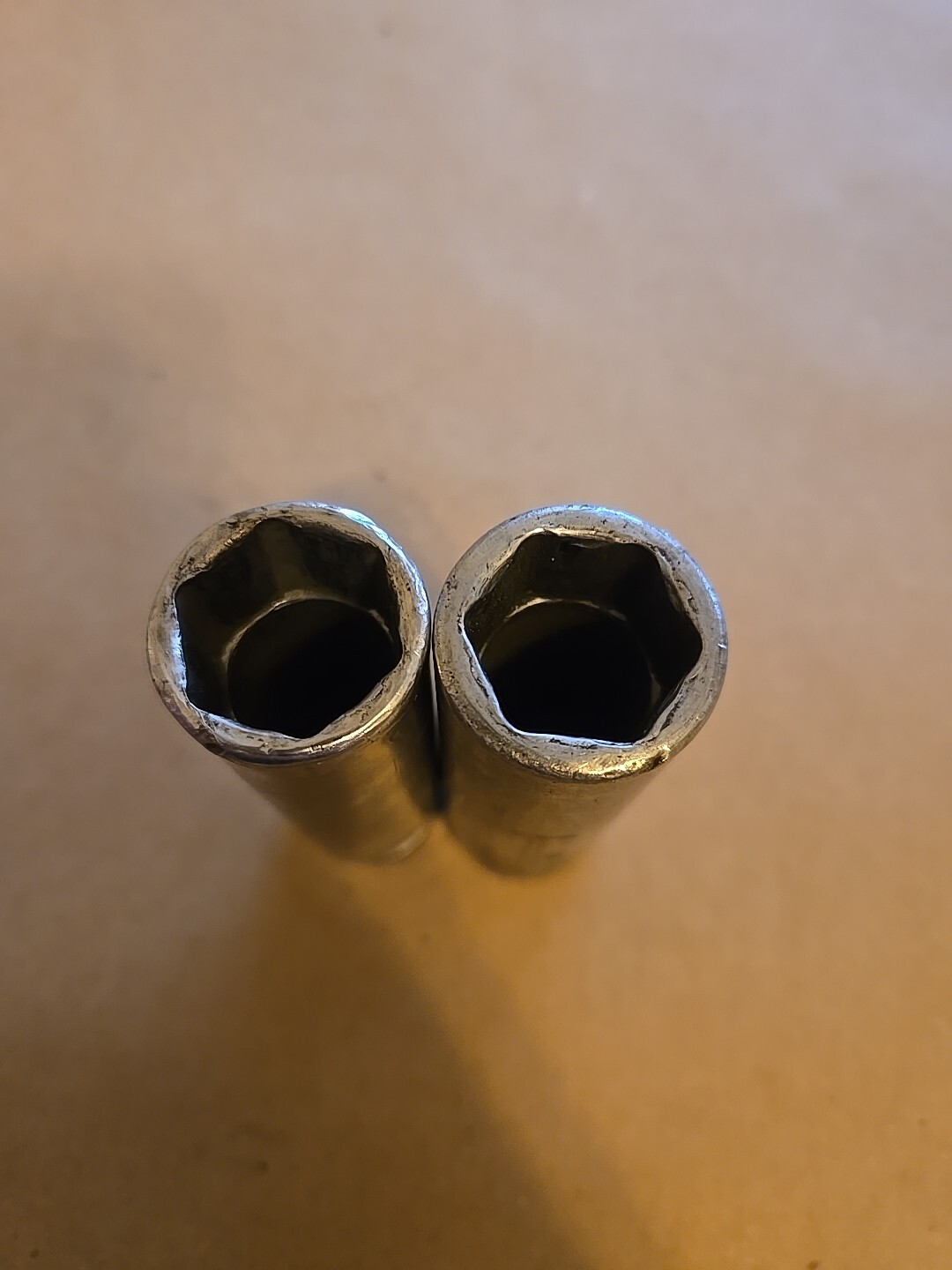 Snap On 1/2″ Drive 3/4″ 6PT SAE Deep Chrome Impact Sockets Worn TS241,SIM240