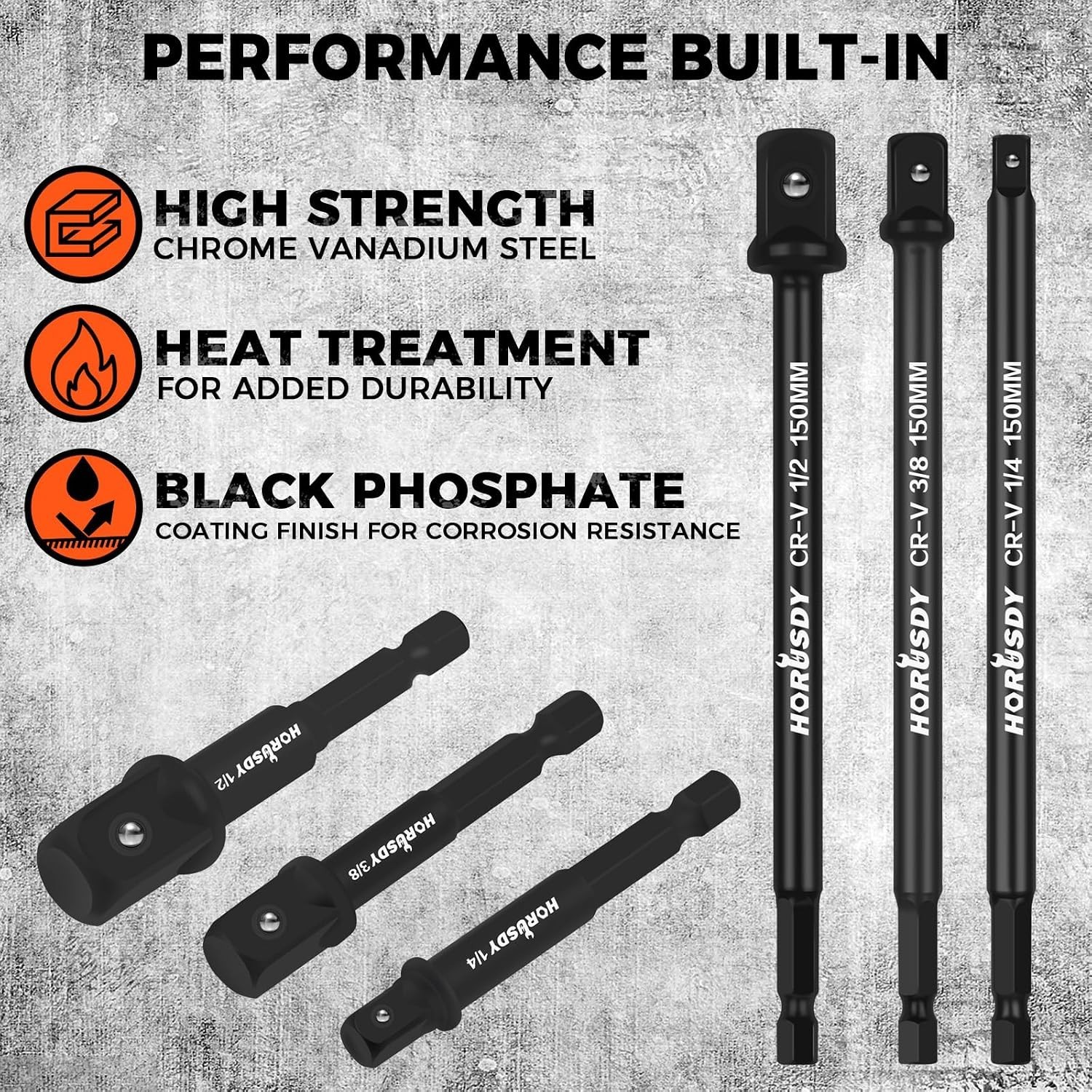 11Pcs Impact Driver Socket Adapter Set 1/4 Hex Shank Power Drill Extension Bits