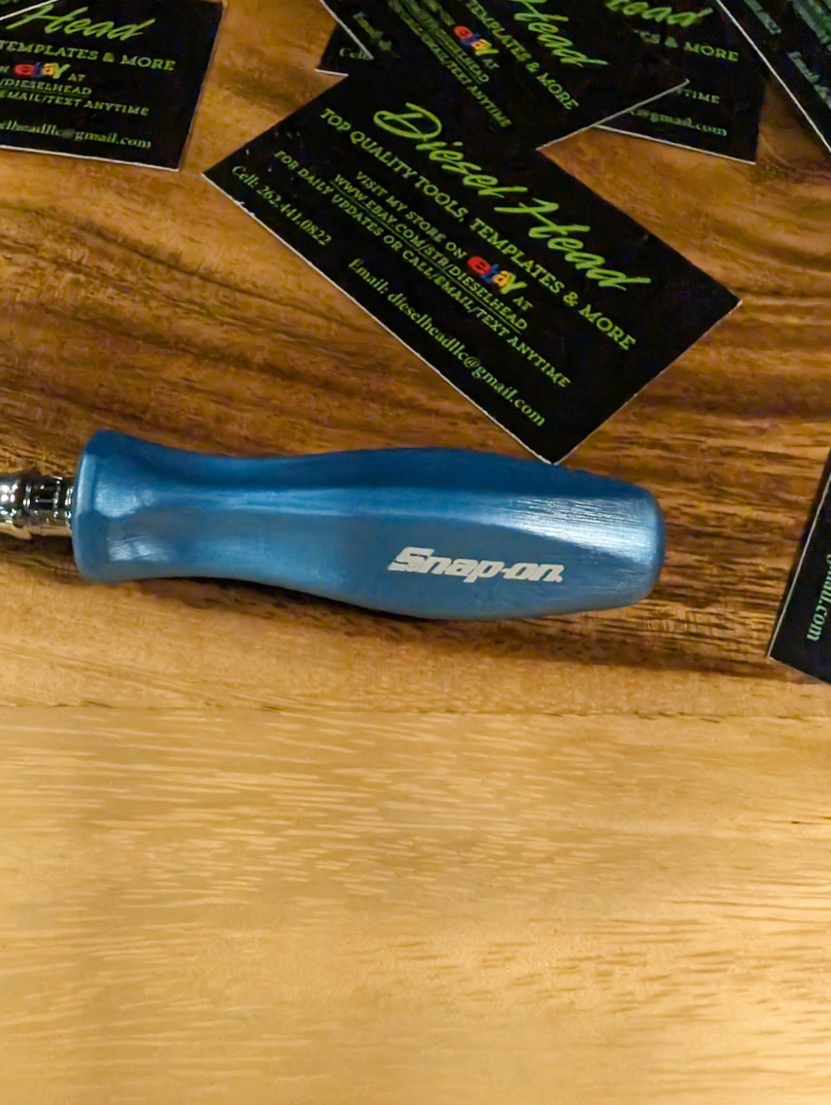 *NEW* Snap On Tools THLLD72PB 1/4” Pearl Blue Hard Grip Long Handle Ratchet