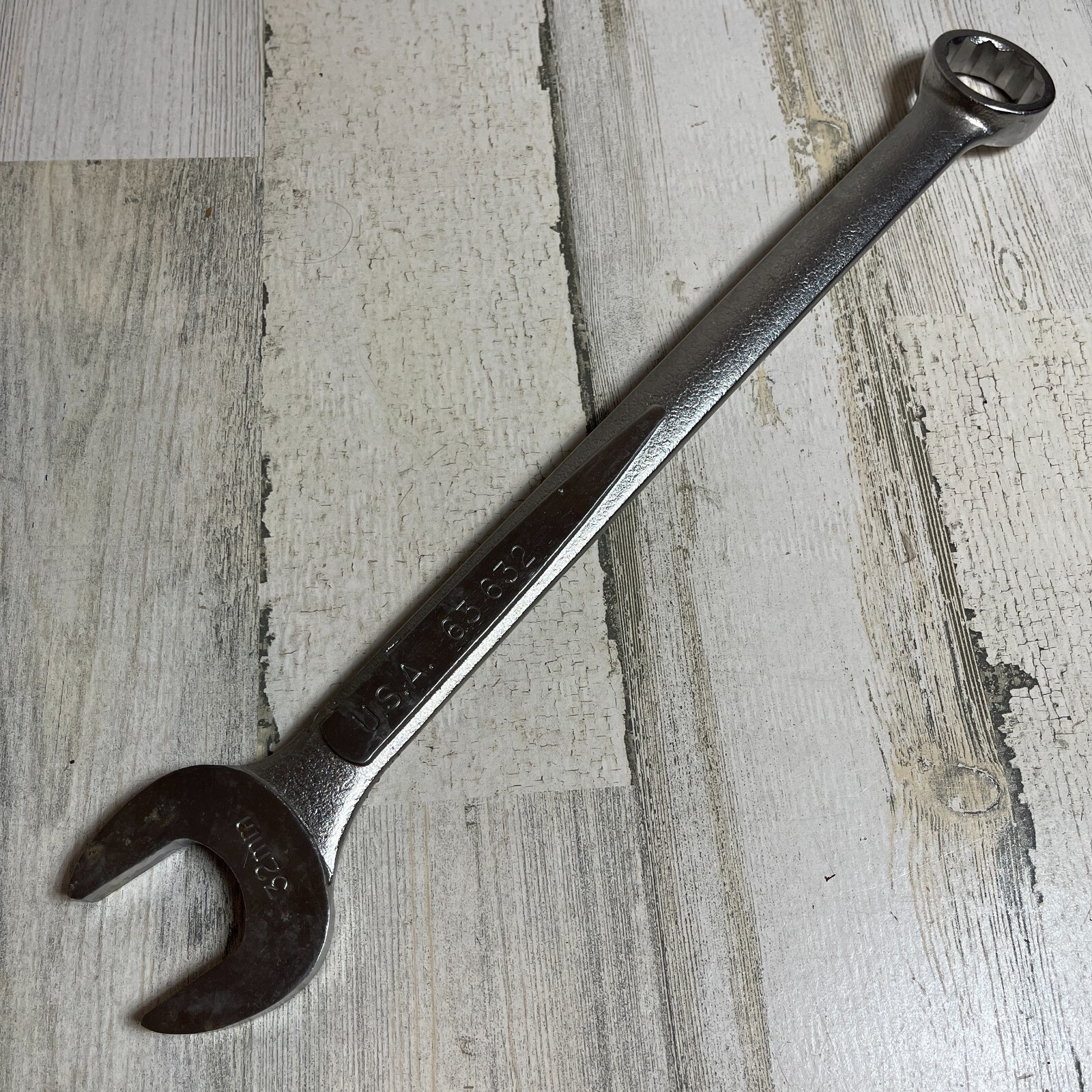 VINTAGE EASCO 32MM COMBINATION WRENCH P/N 63632 CAR & TRUCK REPAIR HAND TOOL