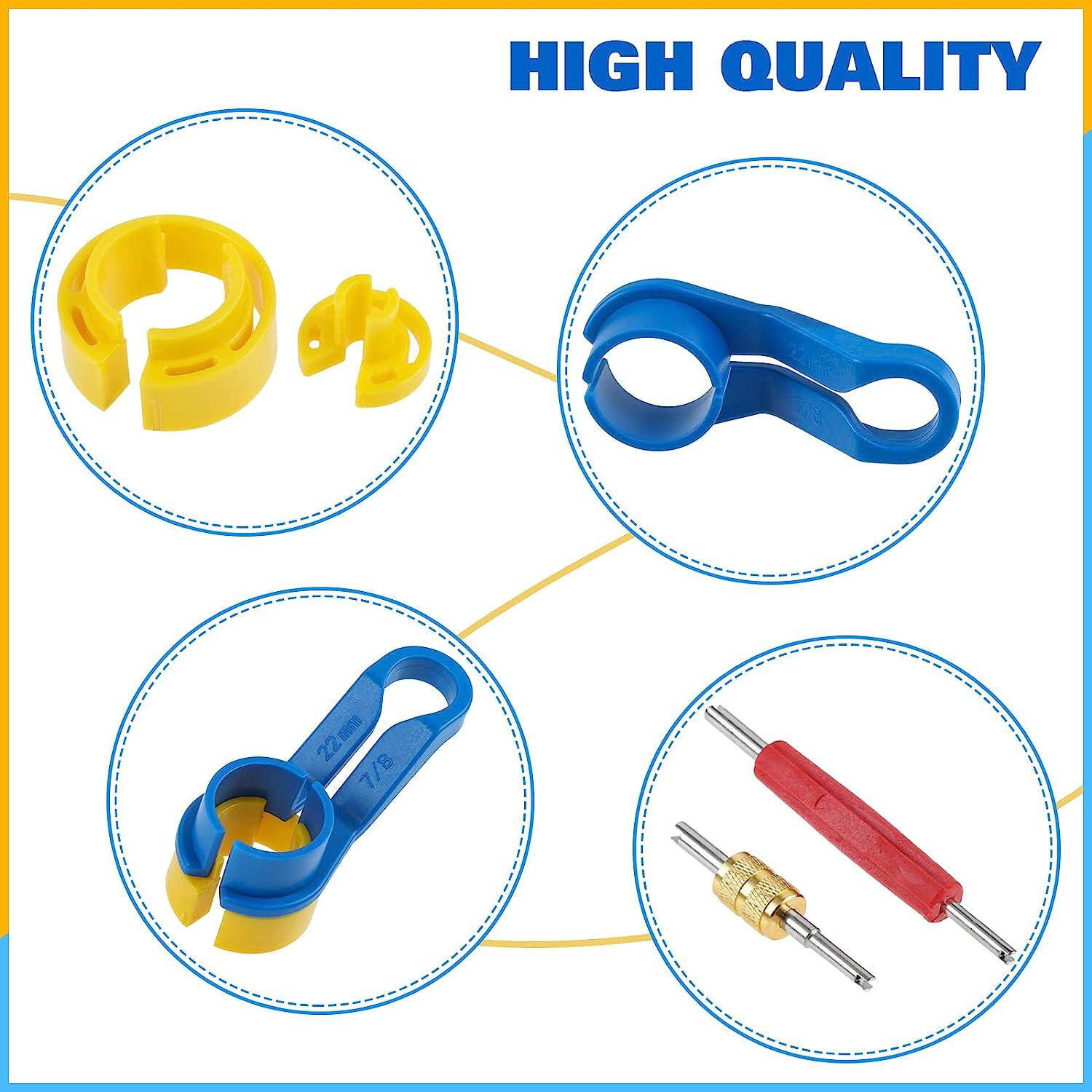 16PCS AC Disconnect Fuel Line Disconnect Tool Car Repair Tools w/ Storage Box