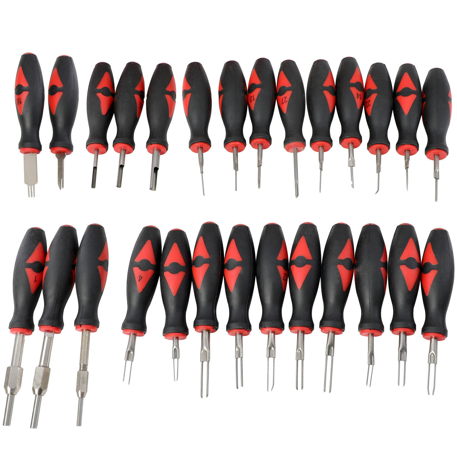 27PC Car Electrical Terminal Wiring Crimp Connector Pin Release Removal Tool Kit