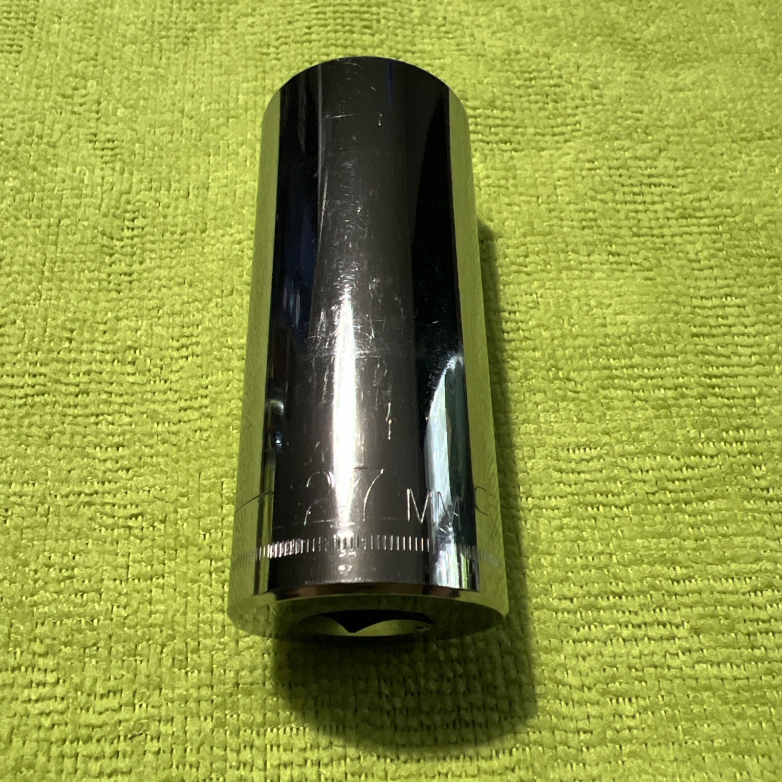 Craftsman USA 27mm Metric Deep Well Chrome Scoket 44449 G series USA