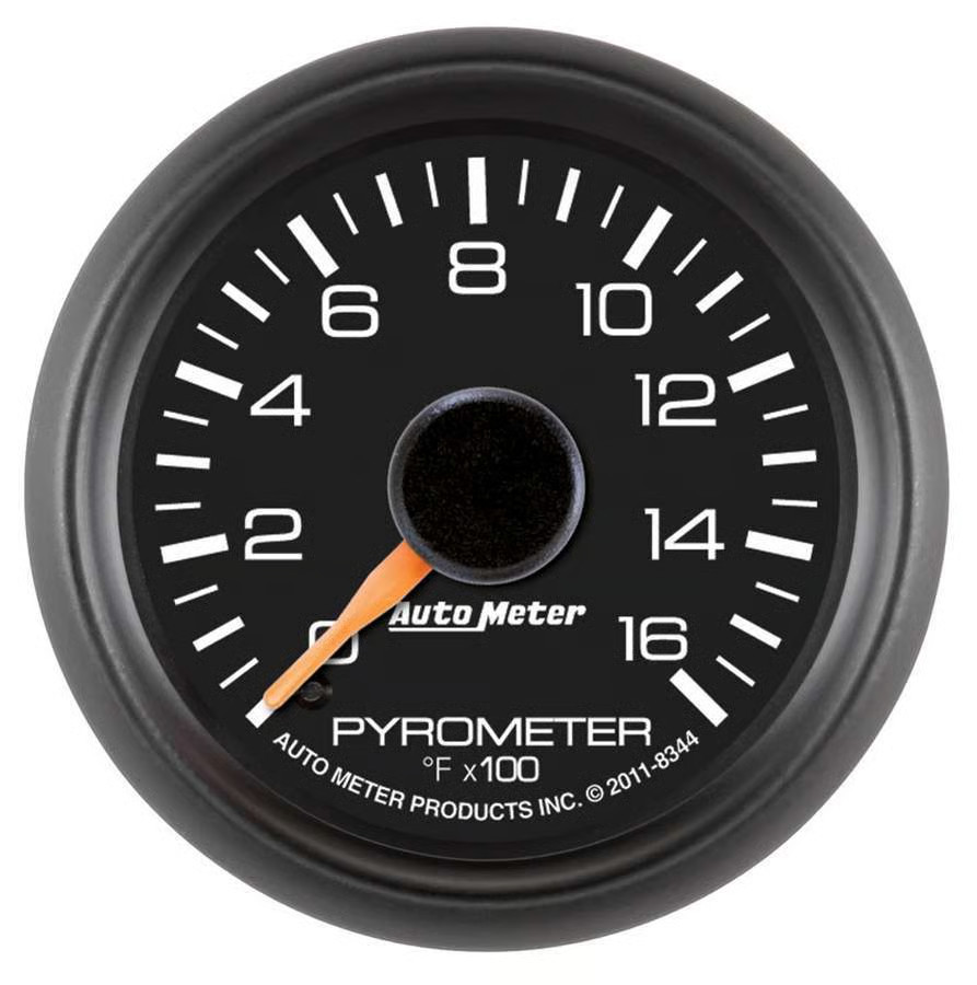 Autometer 8344 GM Factory Match Pyrometer (Egt) Gauge, 2-1/16″, 1600 F, Stepper