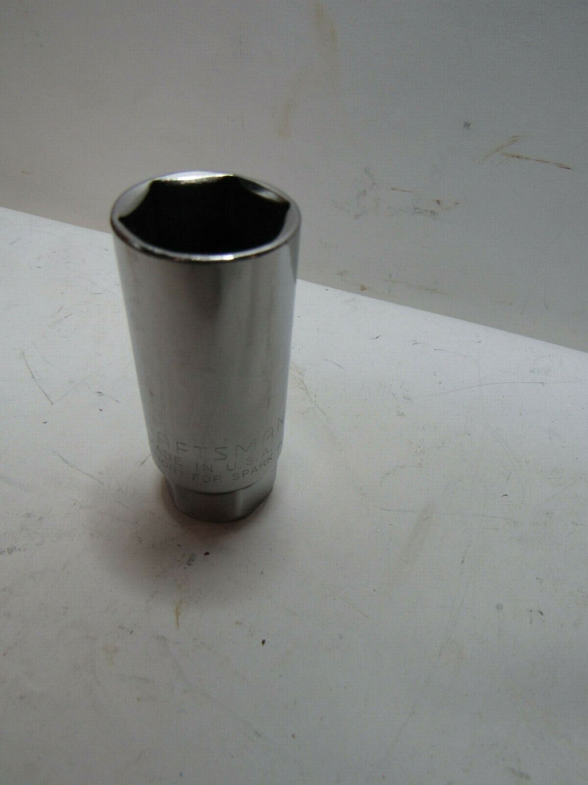 Craftsman USA 3/8 Drive 13/16 Spark Plug Socket 6 Point G1 43325 b162