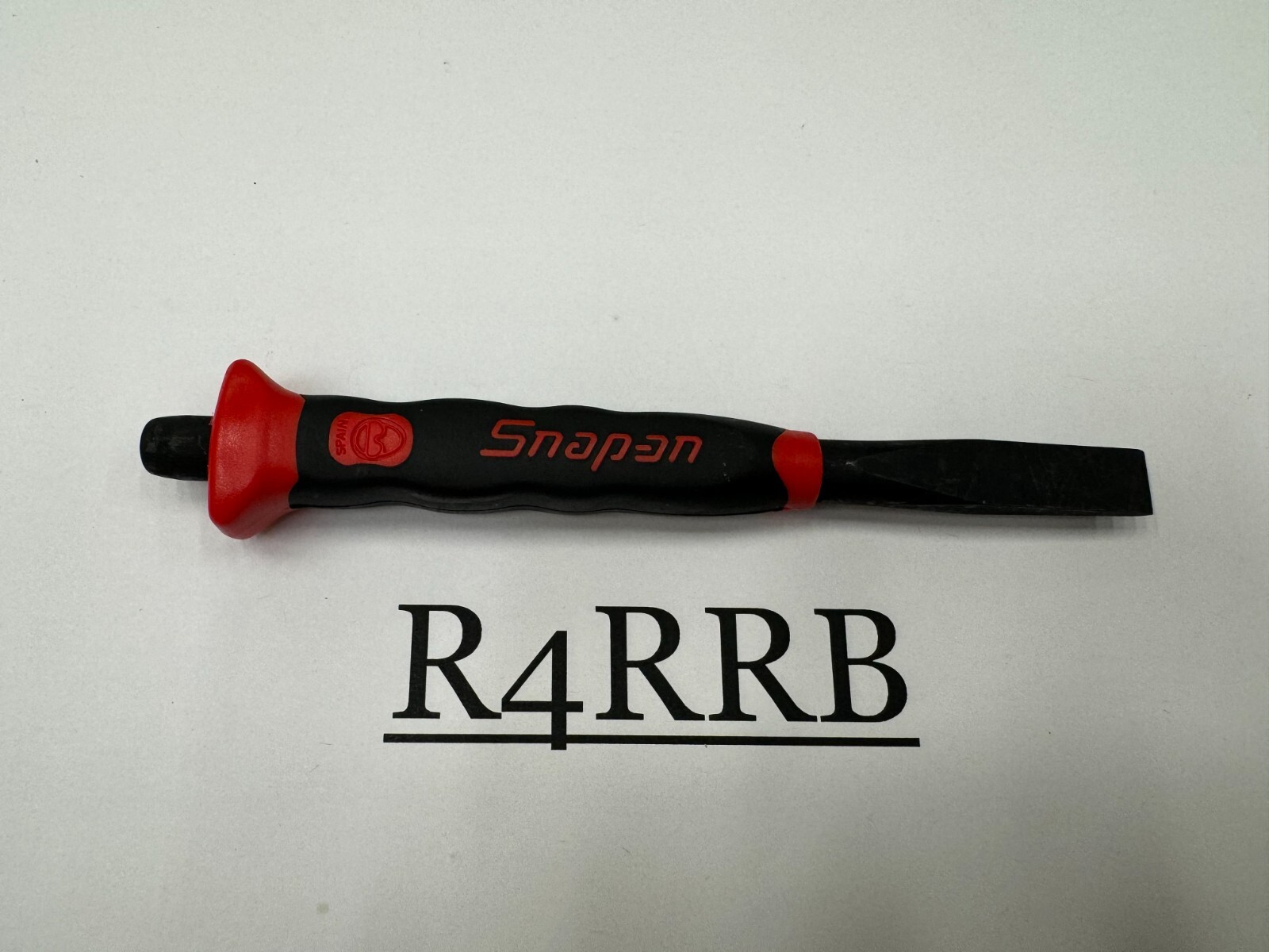 Snap-on Tools SPAIN NEW RED Soft Grip 3/8″ Flat Edge Chisel PCSG812R