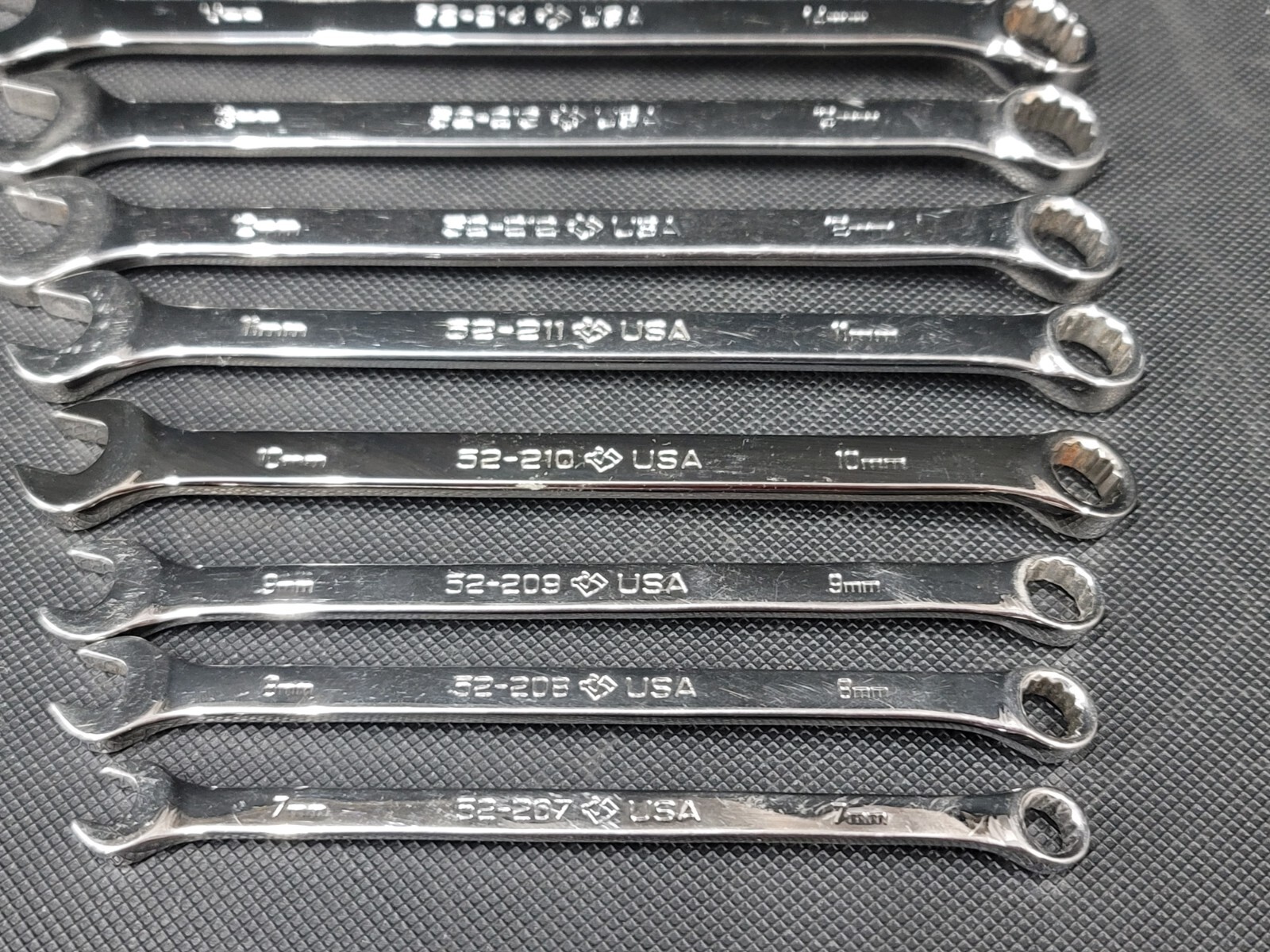 Armstrong Tools 15 pc 12 point Metric Combo Wrench Set 7-19mm & 21-22mm GMTK 52