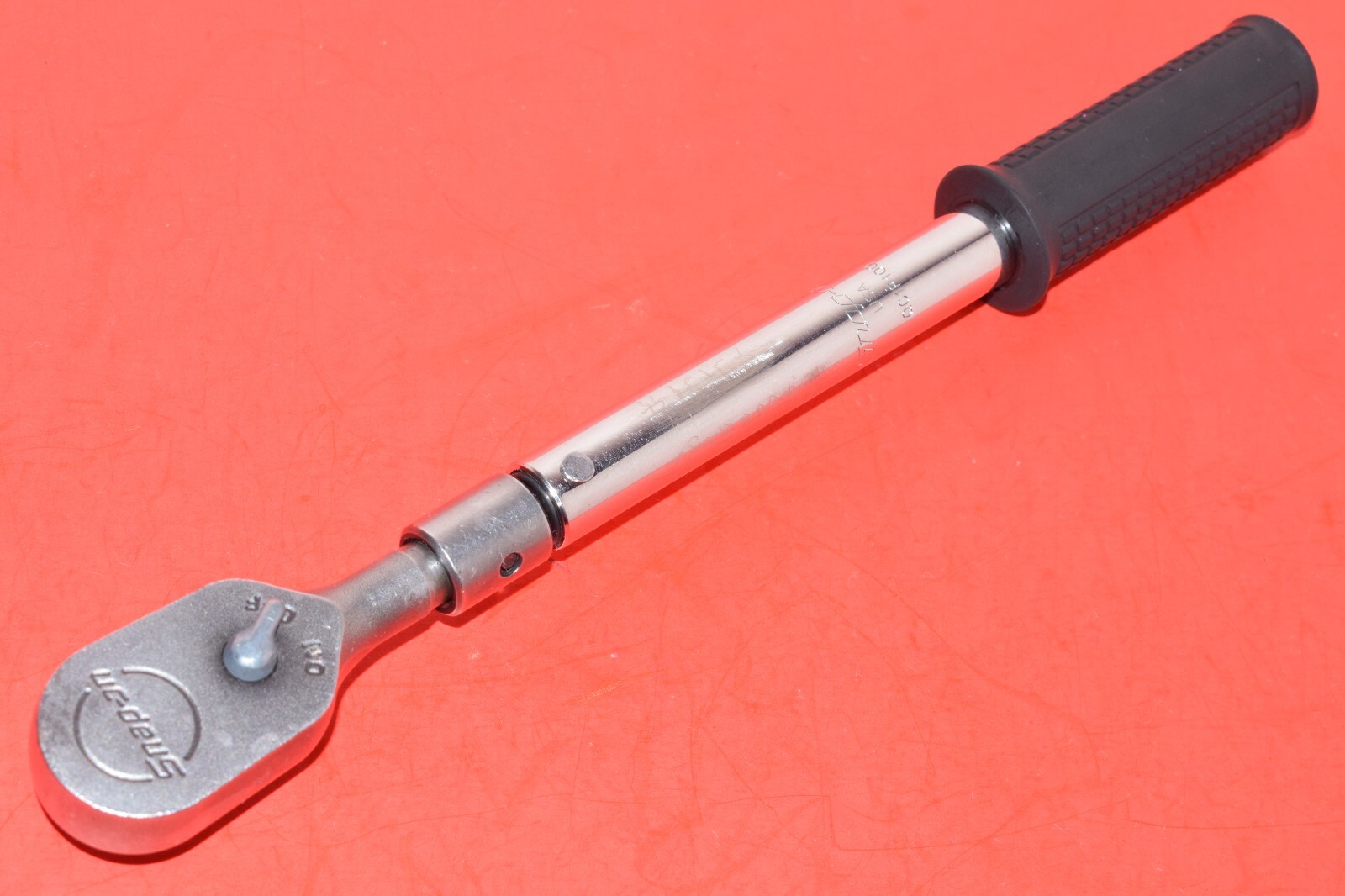 Snap-On 3/8” Drive SAE Interchangeable Head 100 In Lb Preset Torque Wrench