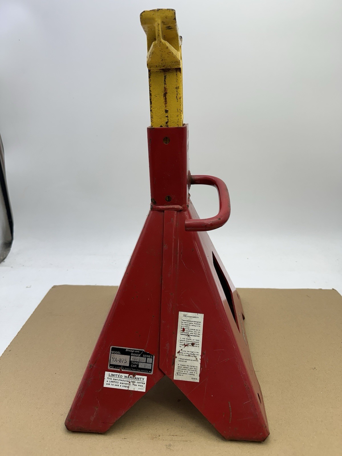 Pair of 2 Snap-On Professional Tools USA 5-Ton Capacity Jack Stands Model YA-875