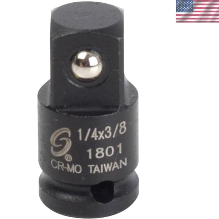 Heavy-Duty 1/4-Inch Female to 3/8-Inch Male Adapter – Durable Alloy Steel