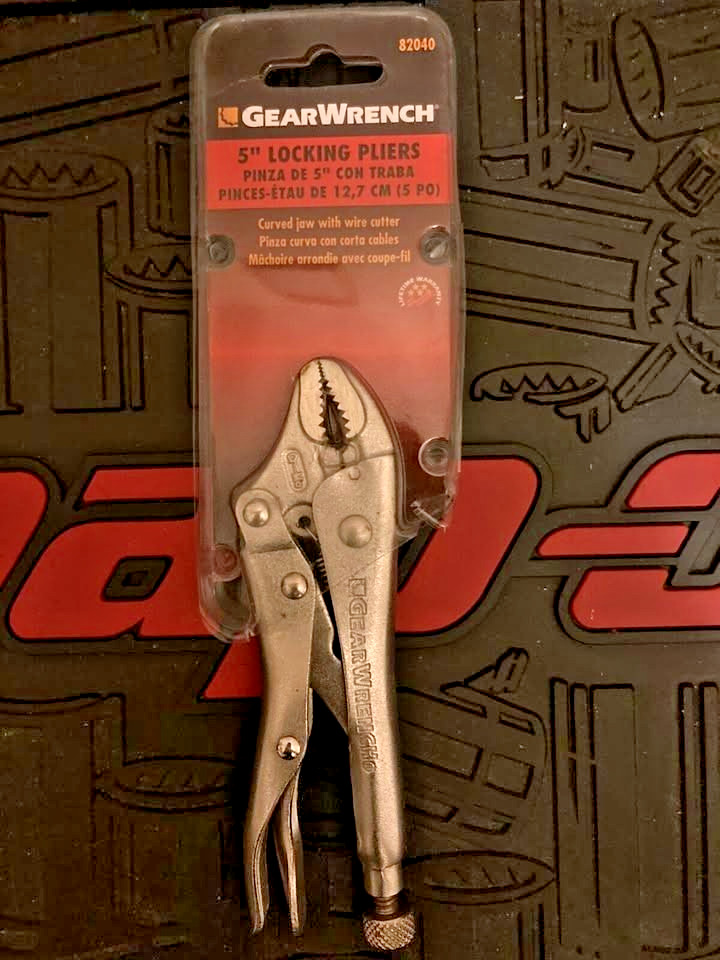 GearWrench® 82040 5″ Curved Jaw with wire cutter Locking Pliers ### FREE P&P ###