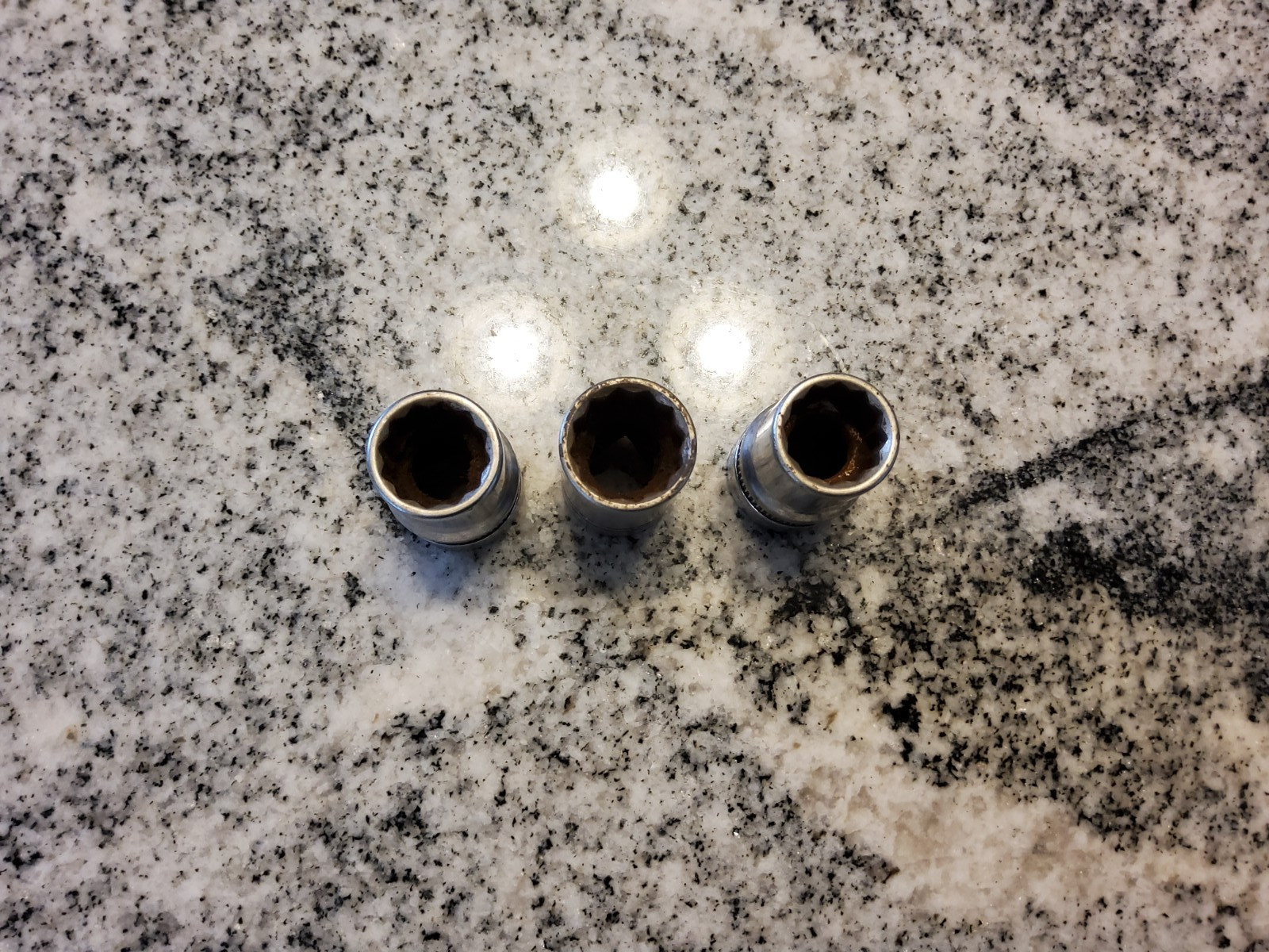 Lot of 3 Industro 1/2″ Drive Sockets (2 Super 1218 9/16» & Select 5/8″) USA