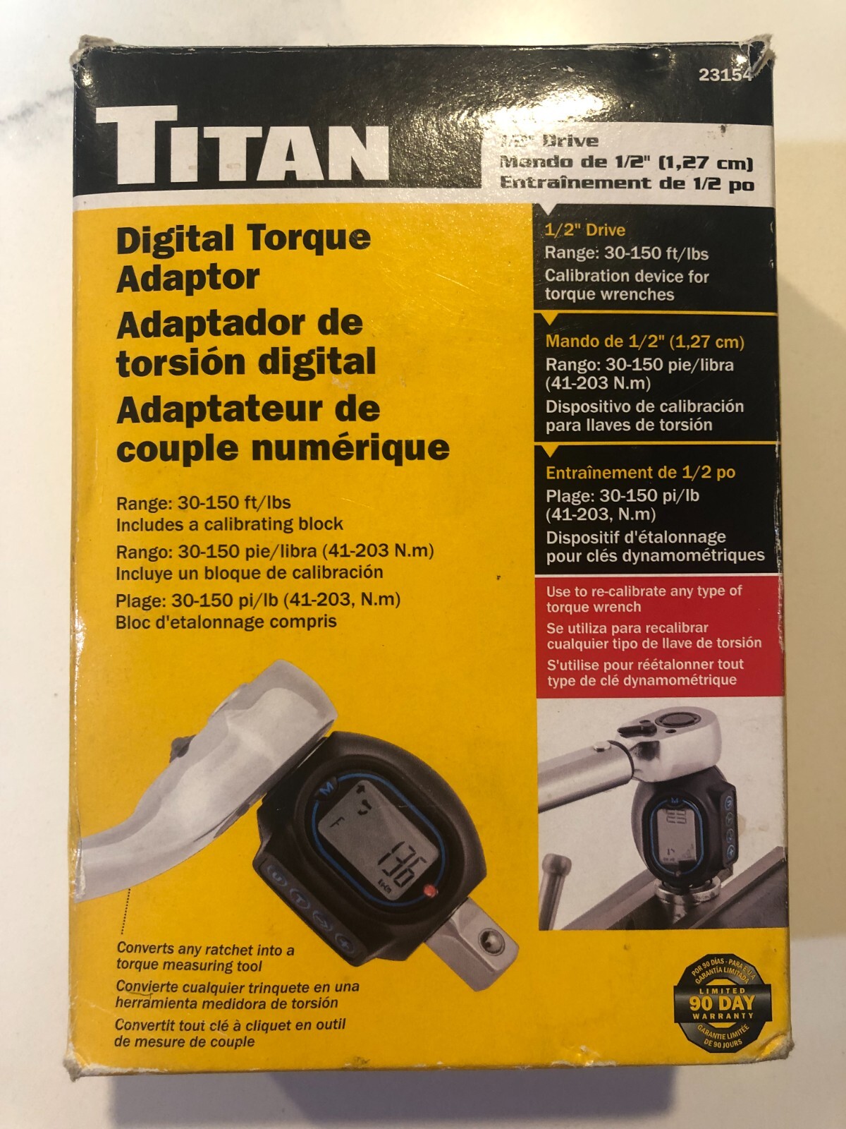 Titan Digital Torque Adapter 1/2″ 23154