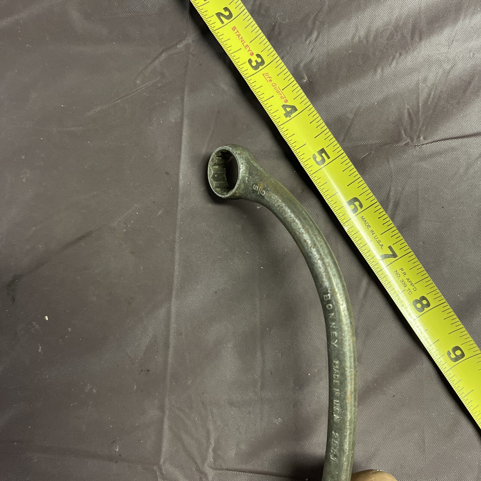 BONNEY USA 2881 5/8 In x 9/16 In SAE Distributor Obstruction Wrench Banana 12 Pt