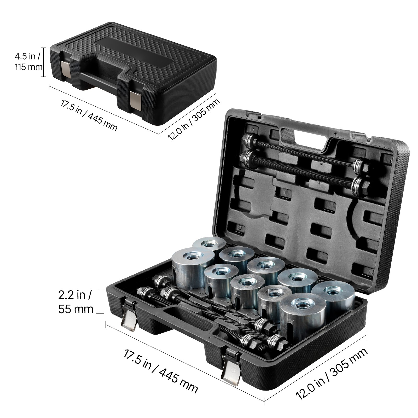 Uimoso 27 PCS Pull & Press Sleeve Kit for Bush and Bearing Removal/Insertion