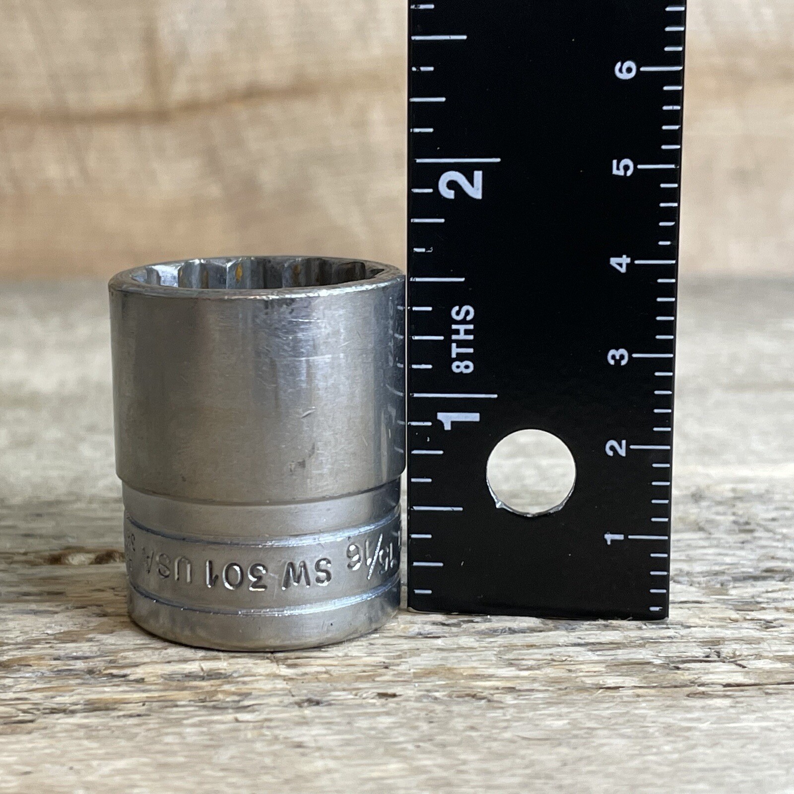 SNAP ON SW301 1/2″ Drive 12-Point SAE 15/16″ Shallow Standard Socket USA