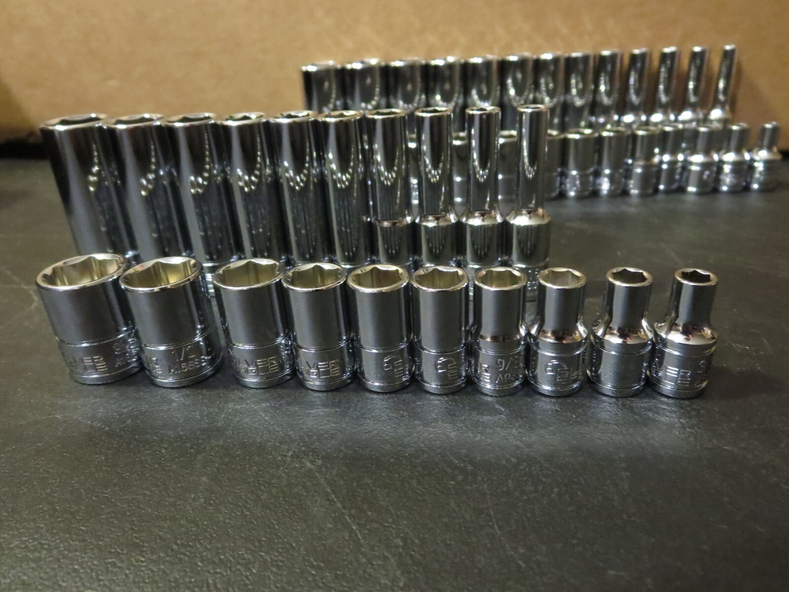 MATCO SILVER EAGLE 1/4″ DRIVE 20-PC SAE and 26-pc metric 6 point SOCKETS New