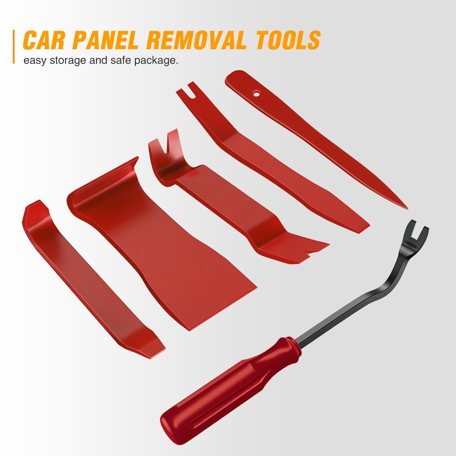 Auto Trim Removal Tool Kit 6PCS NoScratch Car Fastener Remover Set