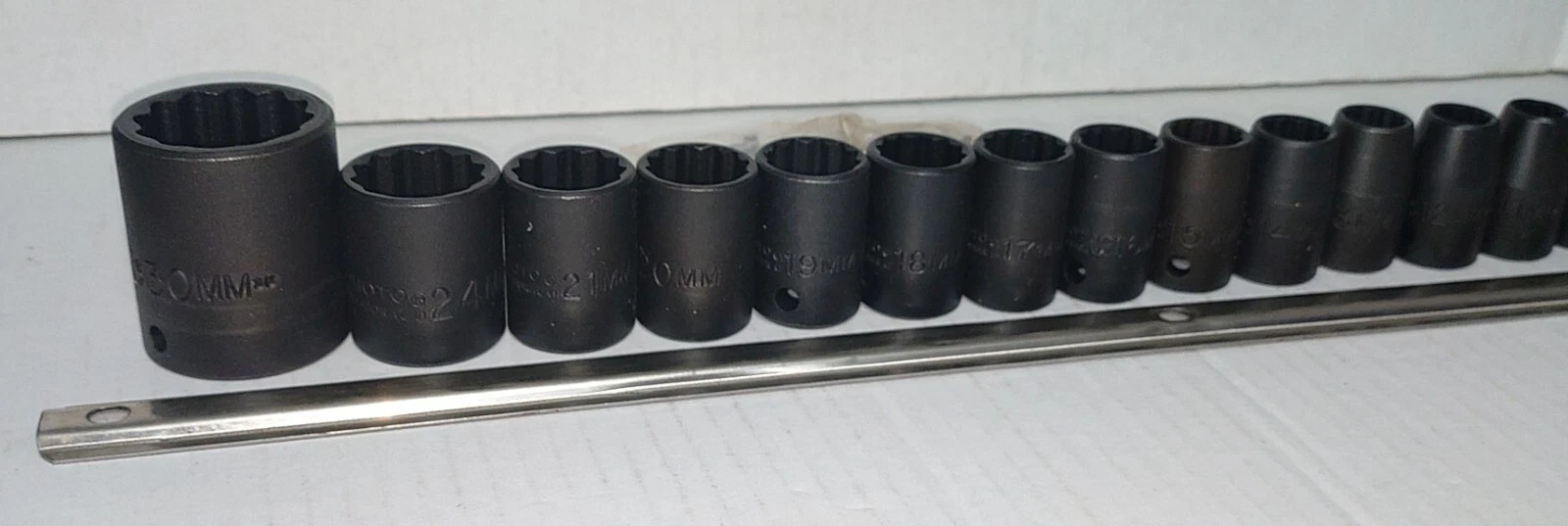 Proto 1/2″ Drive 12 Point 14 Piece Metric Impact Socket Set JCUS11102 New in Box