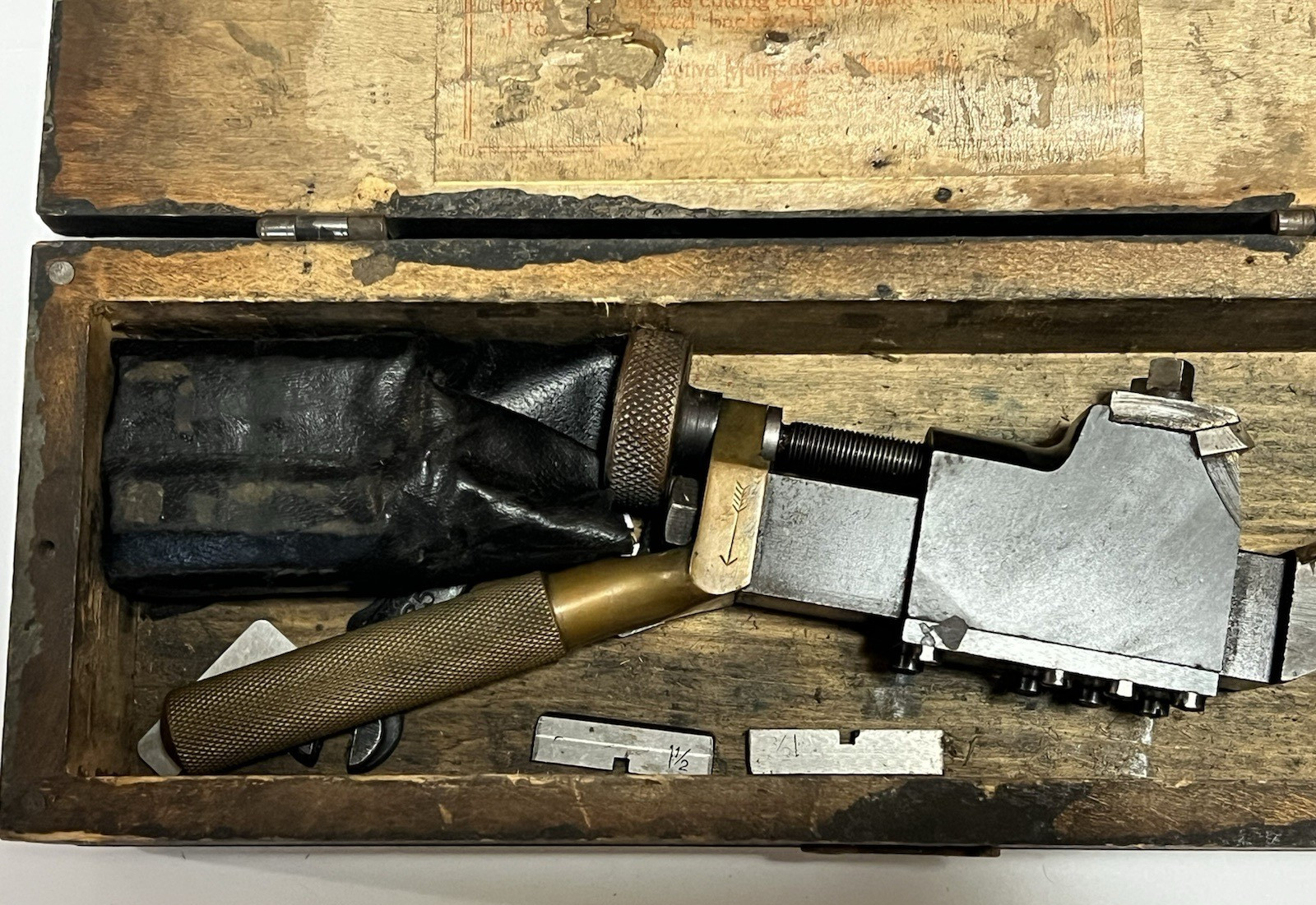 AMMCO HA Lee Vintage Crank Pin Re-Turning Tool in Box w Cutters 1-1/4″ – 2-1/4″