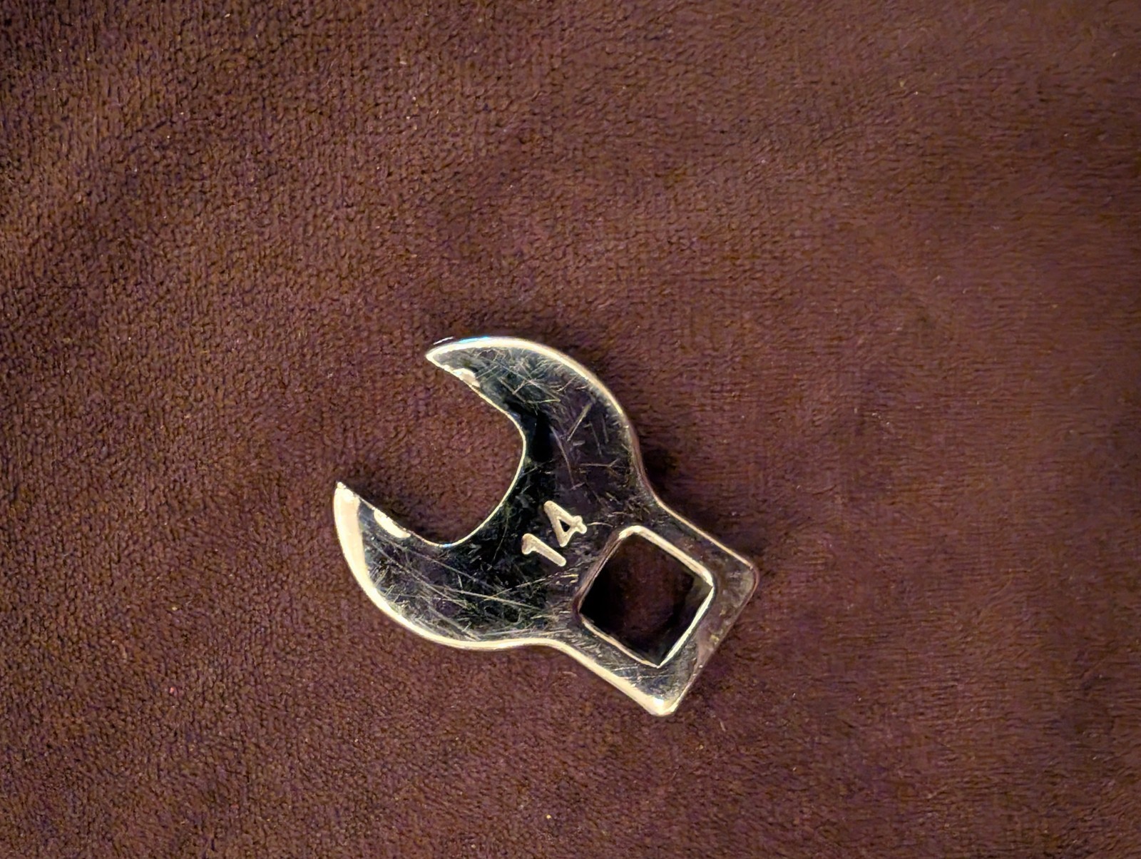 Unmarked 3/8″ Drive 14mm Open End Crowfoot Wrench Head