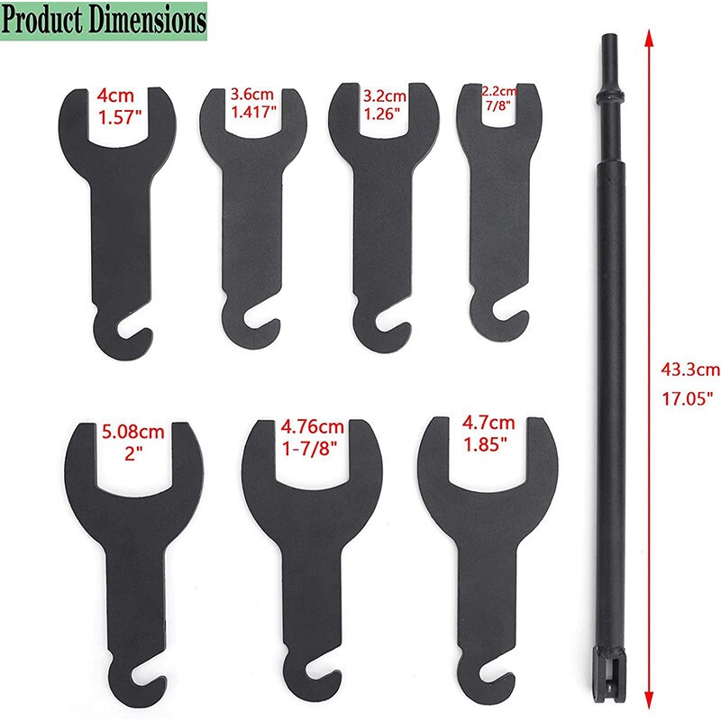 Pneumatic Fan Clutch Wrench Removal Tool 1 Set For Ford/GM/Chrysler/Jeep 43300