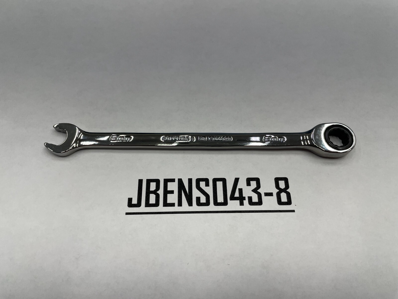 Snap-on Tools NEW 8mm Metric 0° Non-Reversing Ratcheting Combo Wrench SOXRM8A