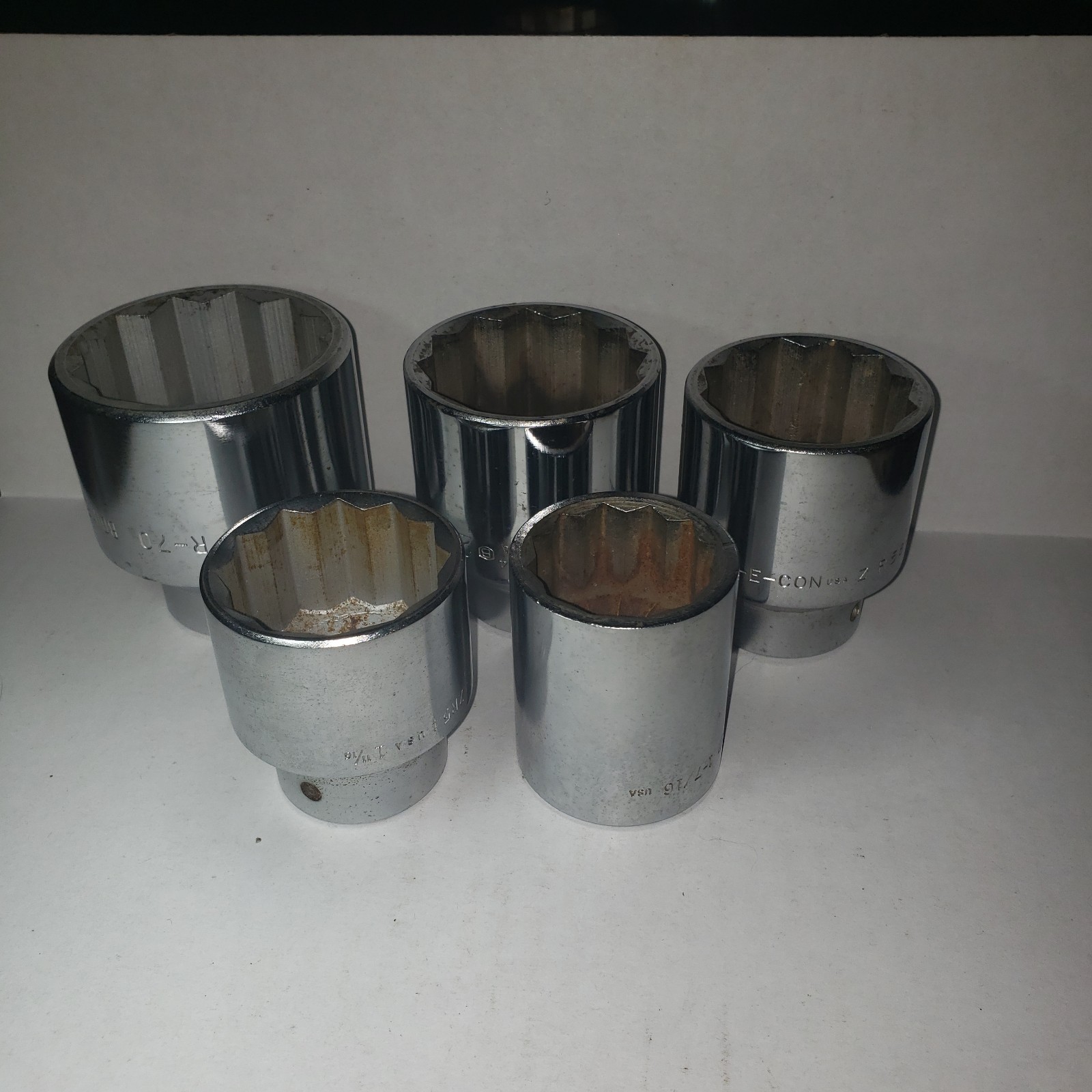 BONNEY TOOLS * 5 SOCKET 3/4″ DRIVE * 1-7/16, 1-11/16″, 1-13/16″, 2″, 2-3/16