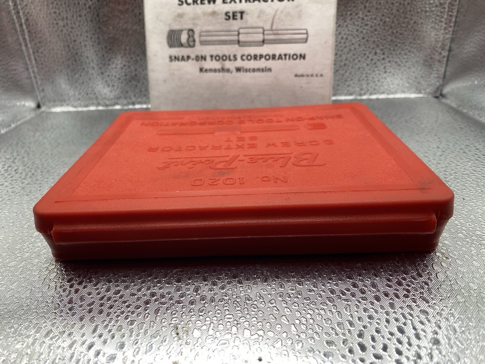 Vintage Blue Point Snap-On Screw Extractor Set No. E-1020 Complete in Case