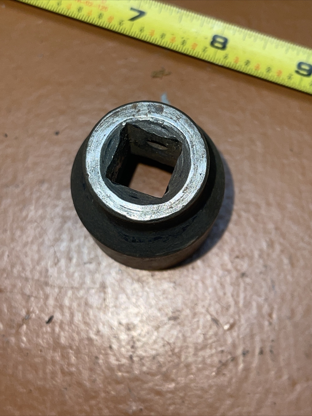 Wright USA S186 1 1/8 In SAE 1/2 Drive 12 Point Impact Socket Vintage 1-1/8