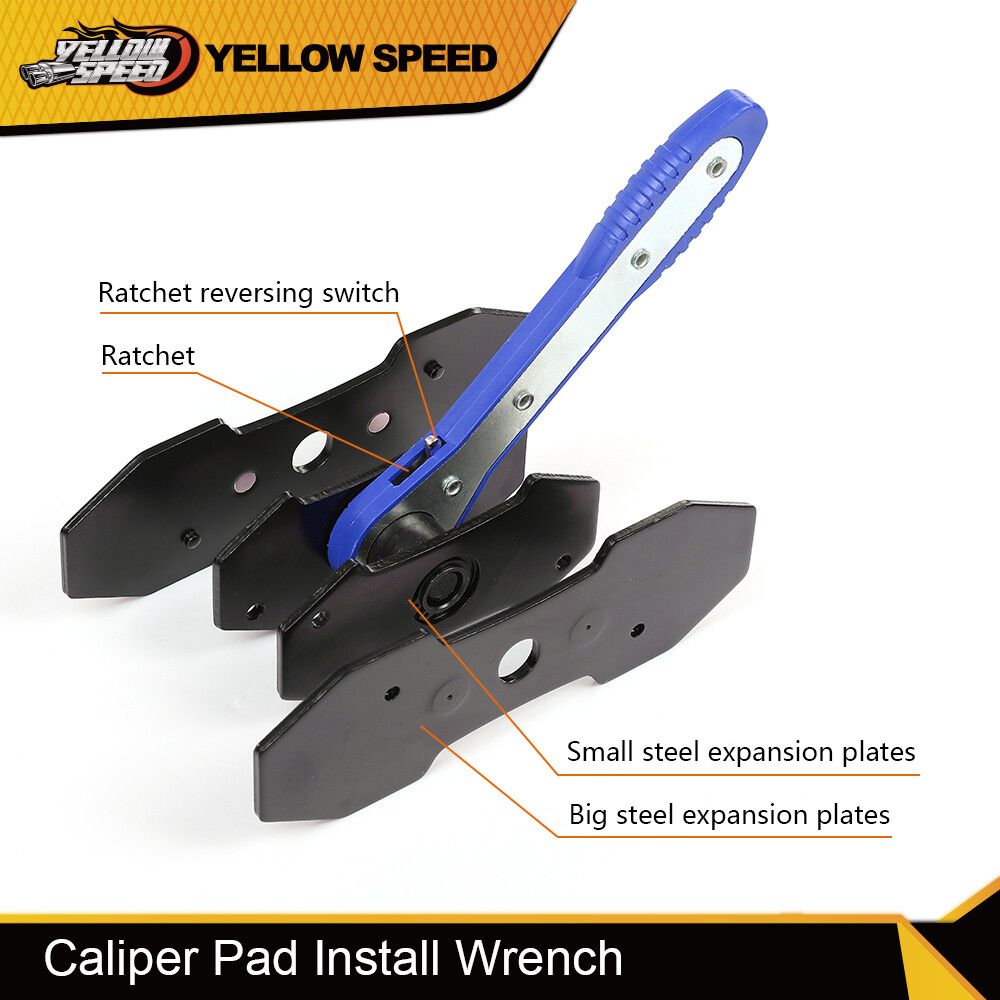 Car Ratchet Brake Piston Spreader Wrench Caliper Pad Install Tool Press Portable